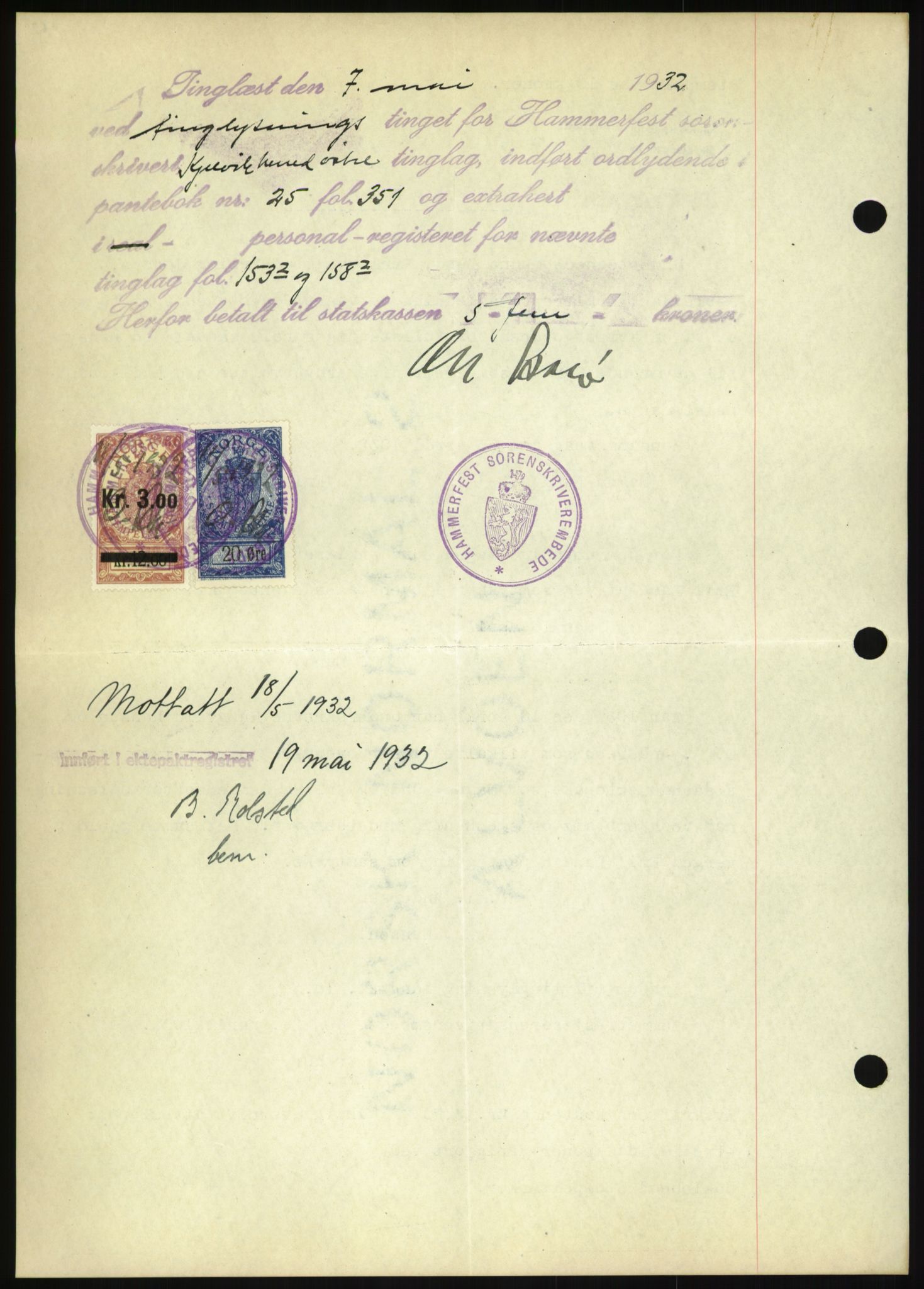 Oslo byskriverembete, AV/SAO-A-10227/2/G/Gb/L0072: Tinglyste ektepakter, Finnmark, bind 1, 1928-1950