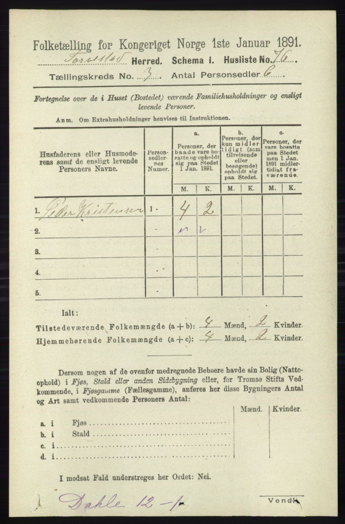 RA, 1891 census for 1152 Torvastad, 1891, p. 946