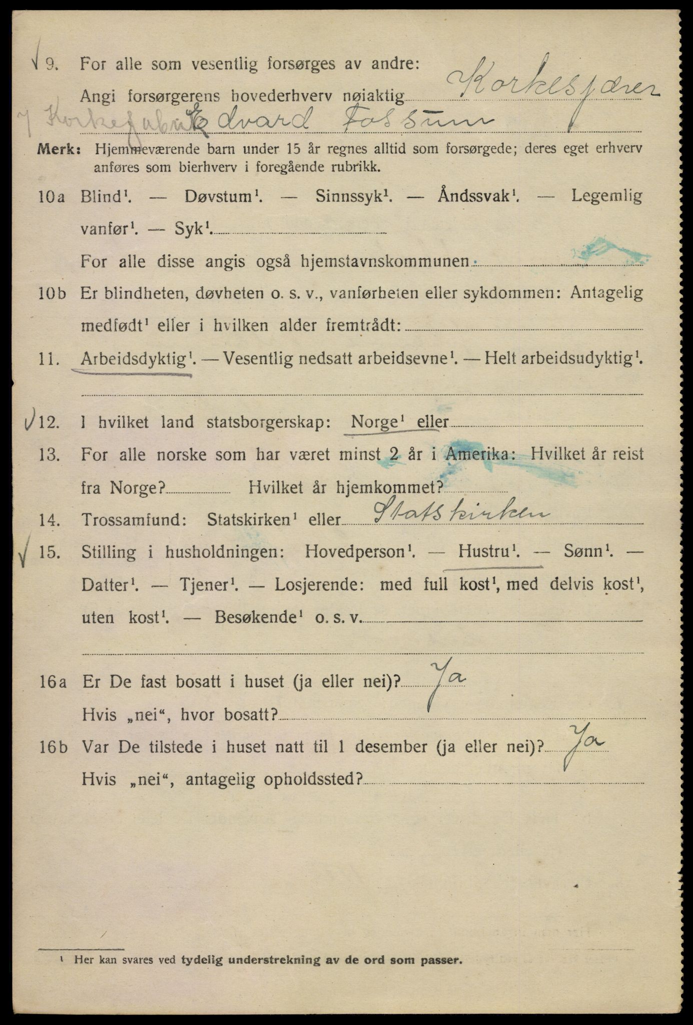 SAO, 1920 census for Kristiania, 1920, p. 385090