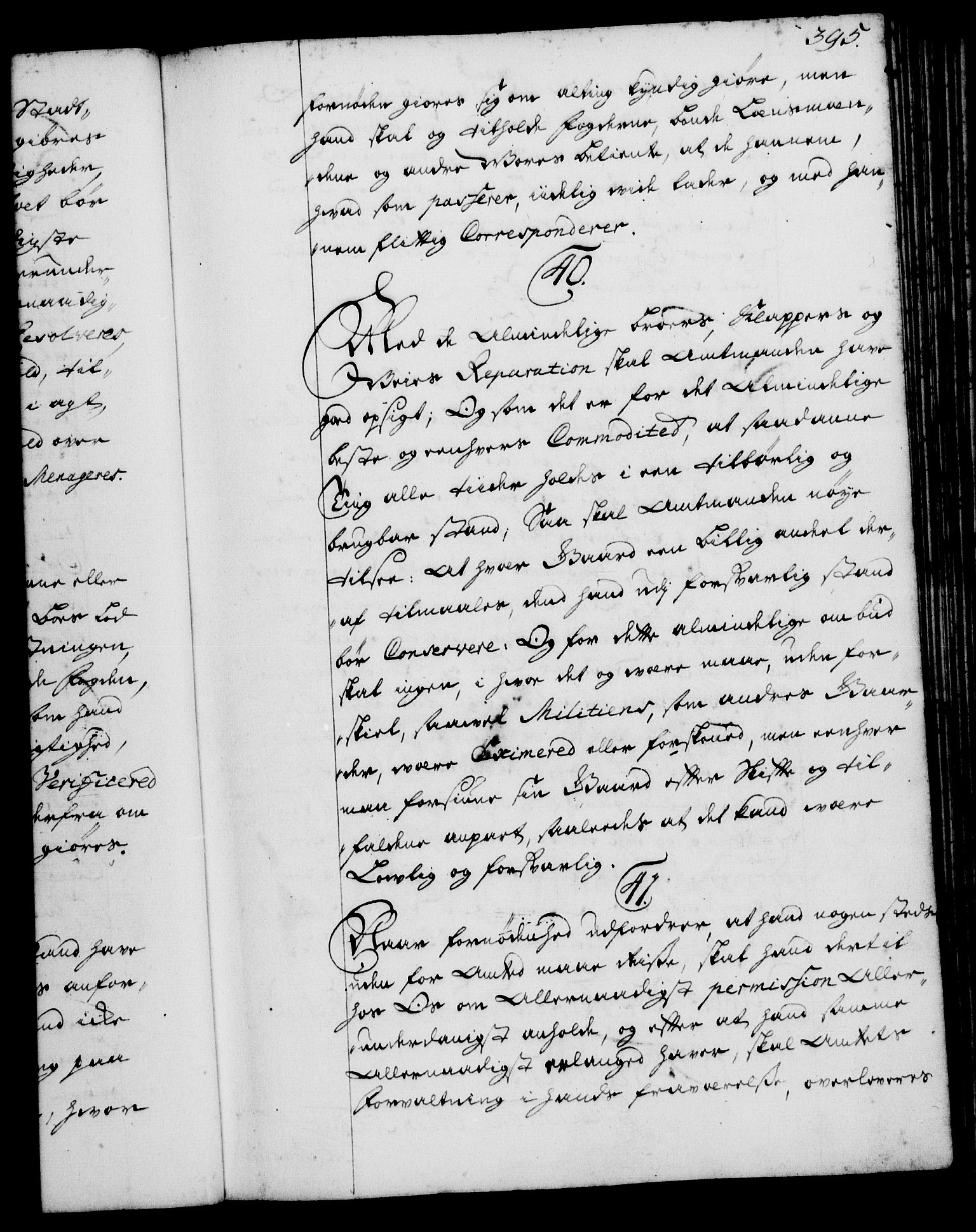 Rentekammeret, Kammerkanselliet, RA/EA-3111/G/Gg/Ggi/L0001: Norsk instruksjonsprotokoll med register (merket RK 53.34), 1720-1729, p. 395