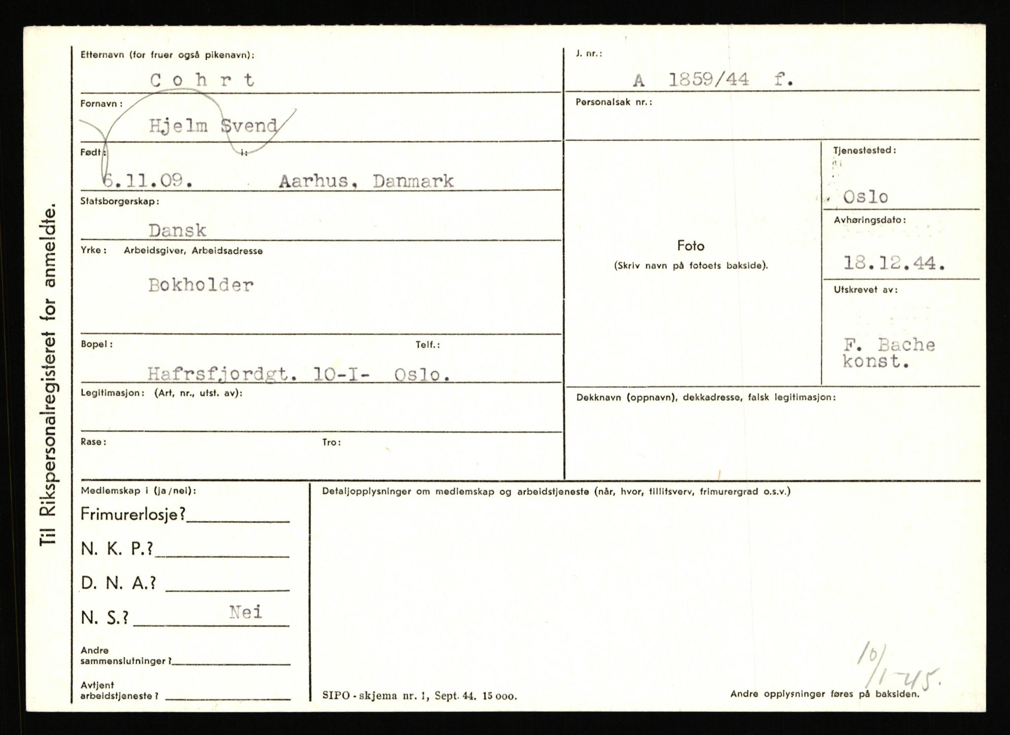 Statspolitiet - Hovedkontoret / Osloavdelingen, AV/RA-S-1329/C/Ca/L0003: Brechan - Eichinger	, 1943-1945, p. 2233