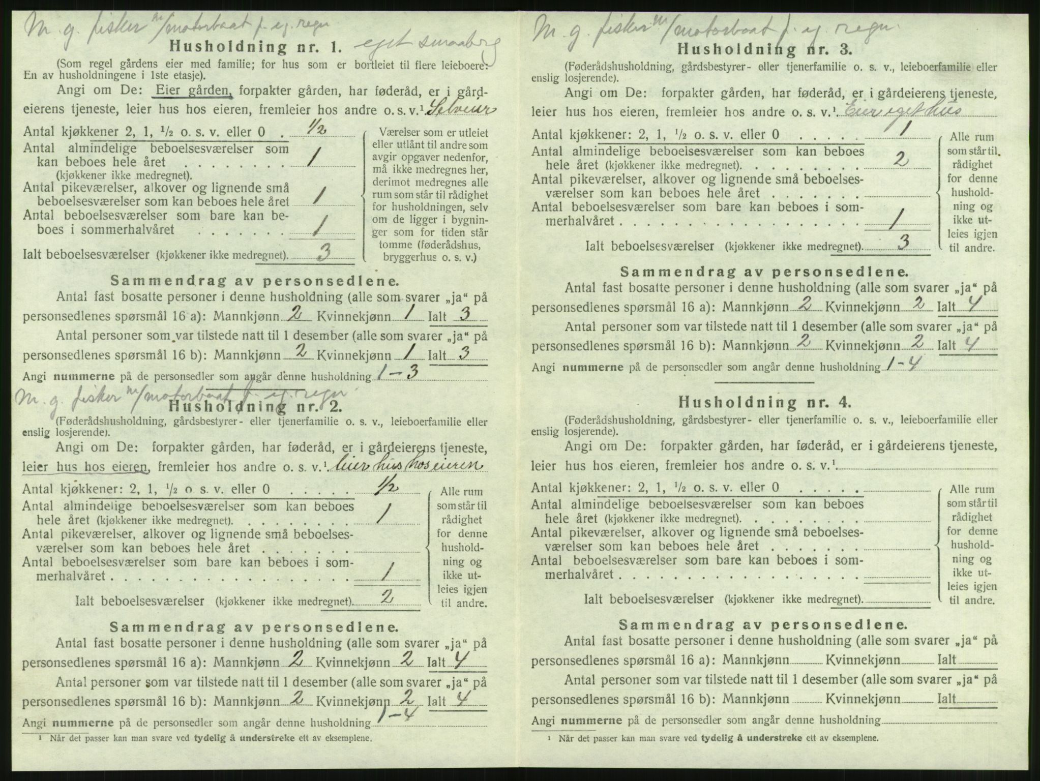 SAT, 1920 census for Brattvær, 1920, p. 173