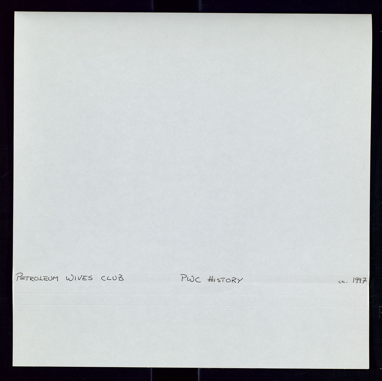 PA 1547 - Petroleum Wives Club, AV/SAST-A-101974/A/Aa/L0003: Board and General Meeting, 1994-1998