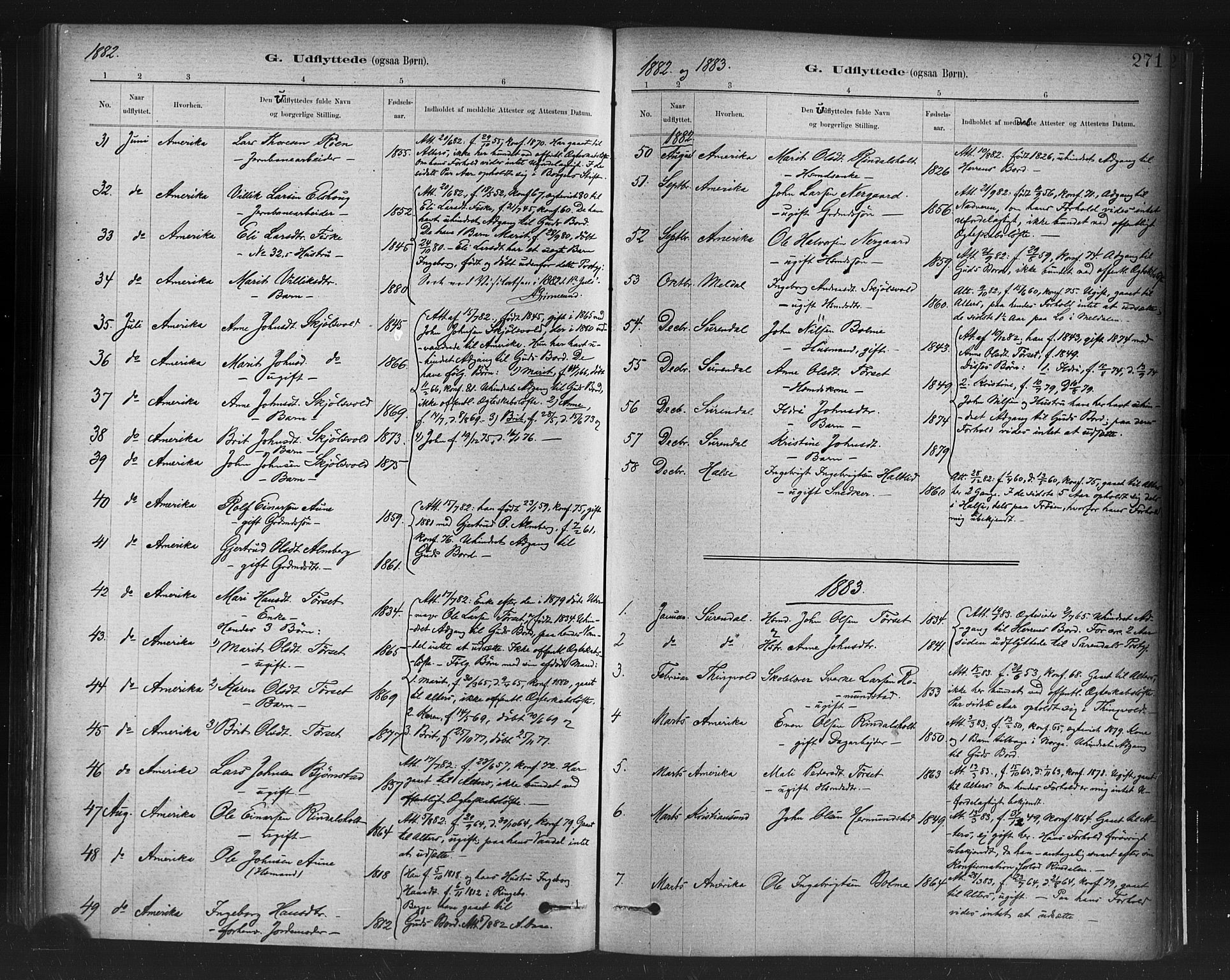 Ministerialprotokoller, klokkerbøker og fødselsregistre - Møre og Romsdal, SAT/A-1454/598/L1069: Parish register (official) no. 598A03, 1882-1895, p. 271