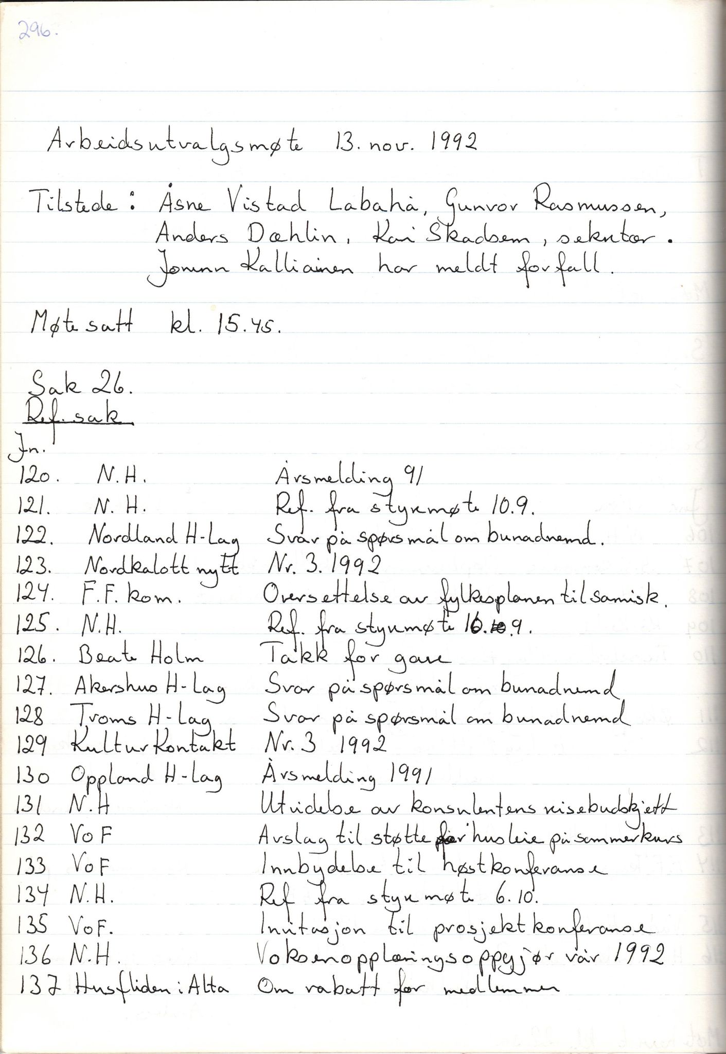 Finnmark Husflidslag, FMFB/A-1134/A/L0003: Møtebok, 1983-1994, p. 436