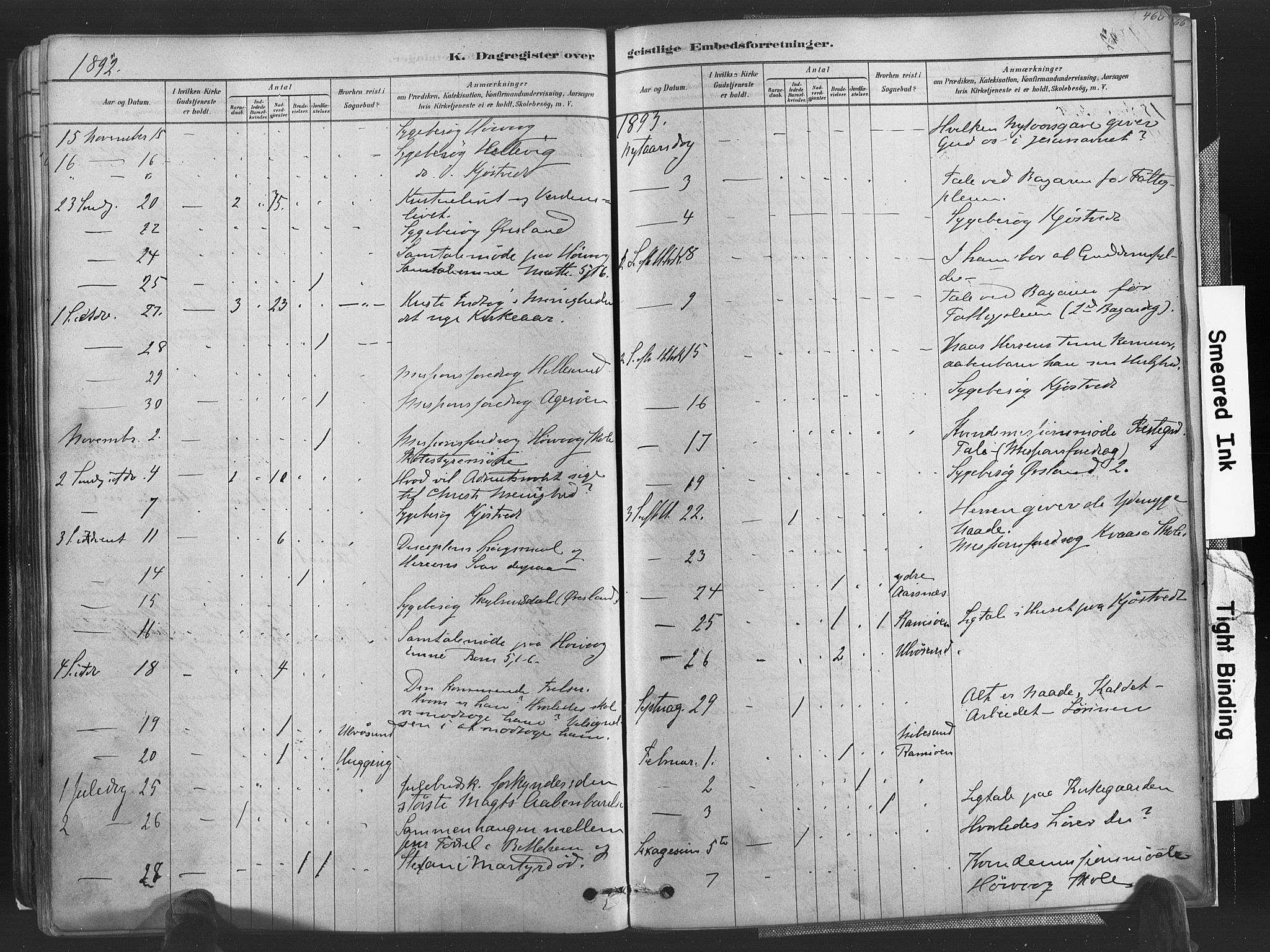 Høvåg sokneprestkontor, SAK/1111-0025/F/Fa/L0005: Parish register (official) no. A 5, 1878-1893, p. 460
