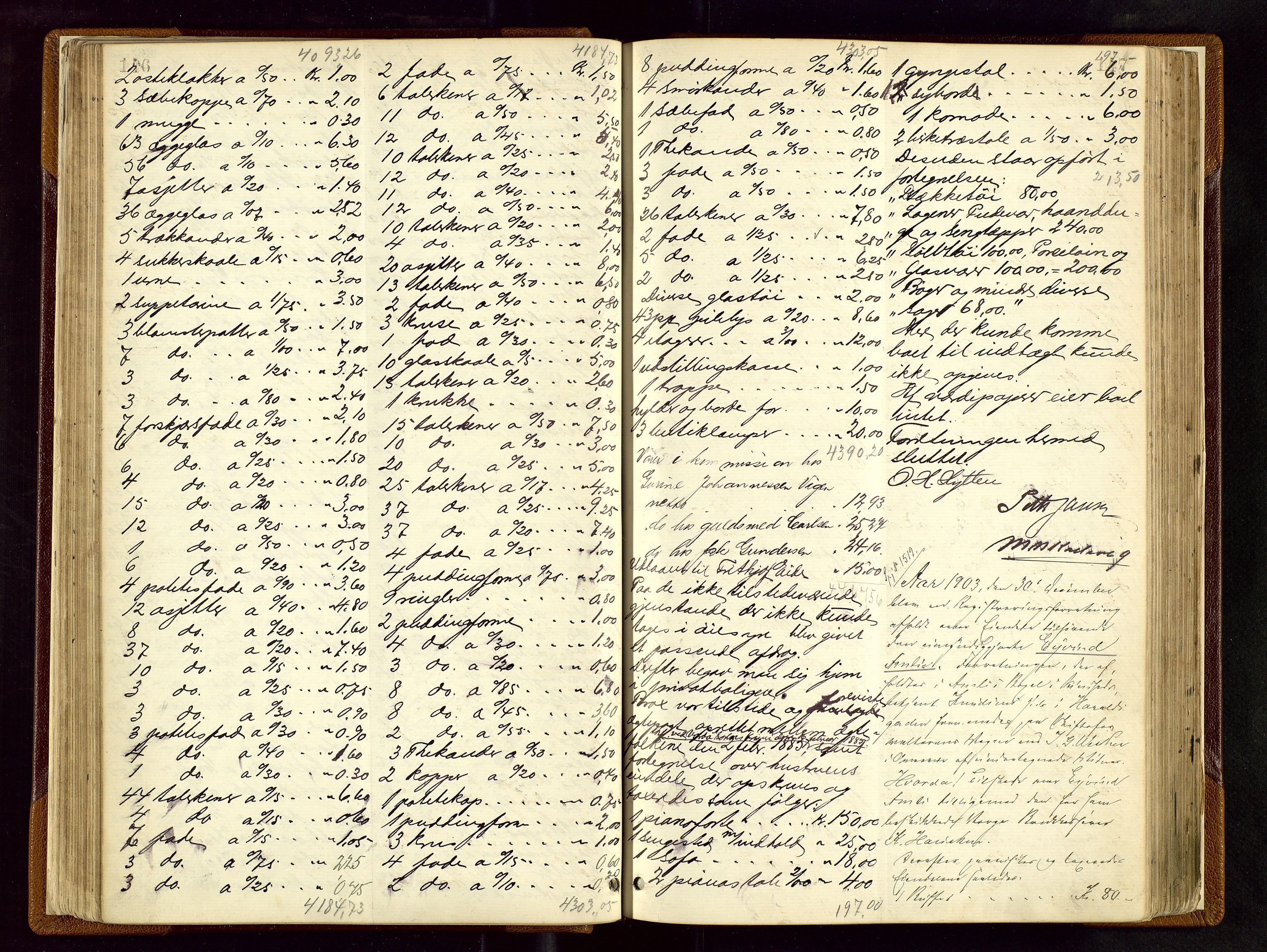 Haugesund tingrett, SAST/A-101415/01/IV/IVB/L0003: Skifteregistreringsprotokoll, med register, 1898-1914, p. 146-147