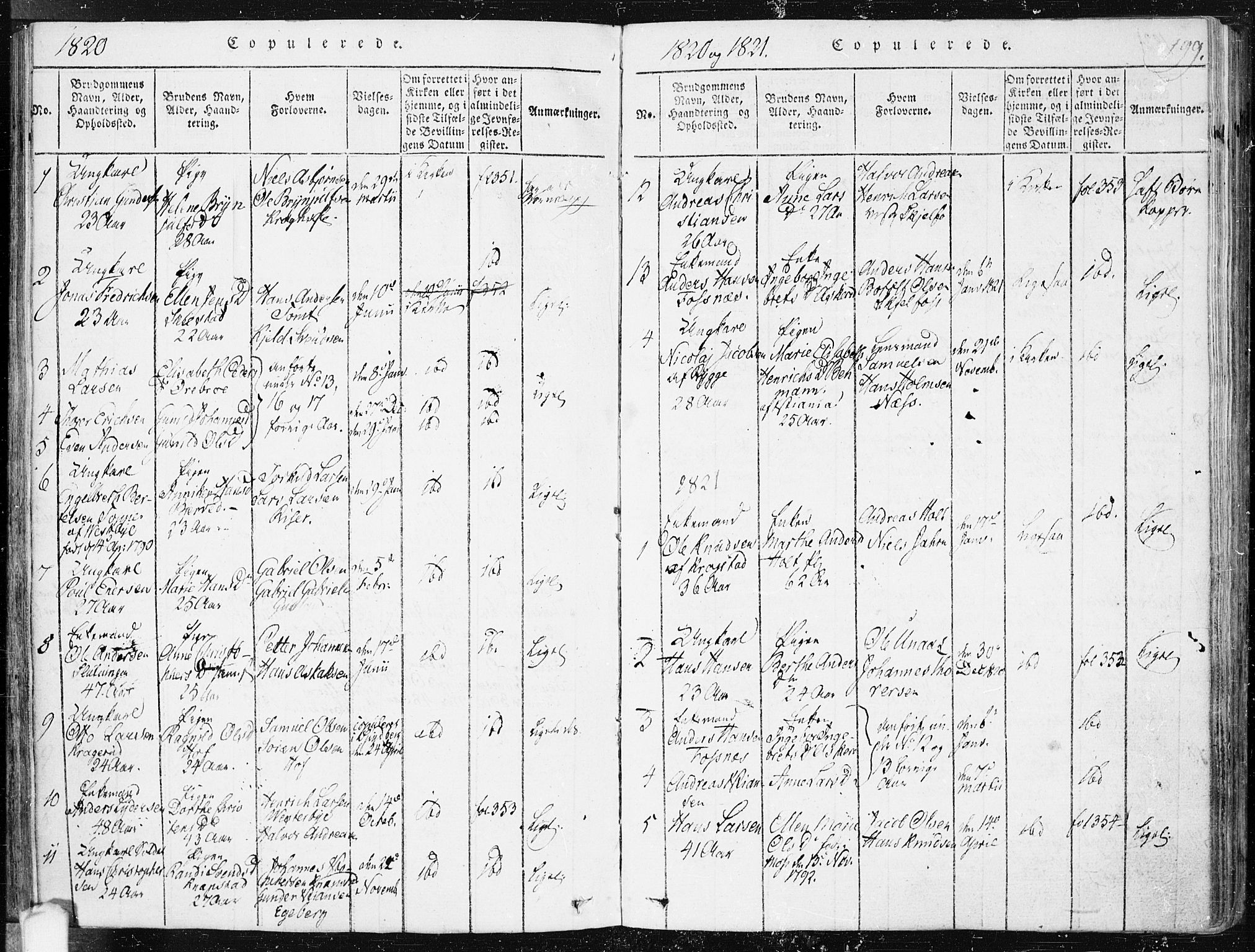 Hobøl prestekontor Kirkebøker, AV/SAO-A-2002/F/Fa/L0002: Parish register (official) no. I 2, 1814-1841, p. 199