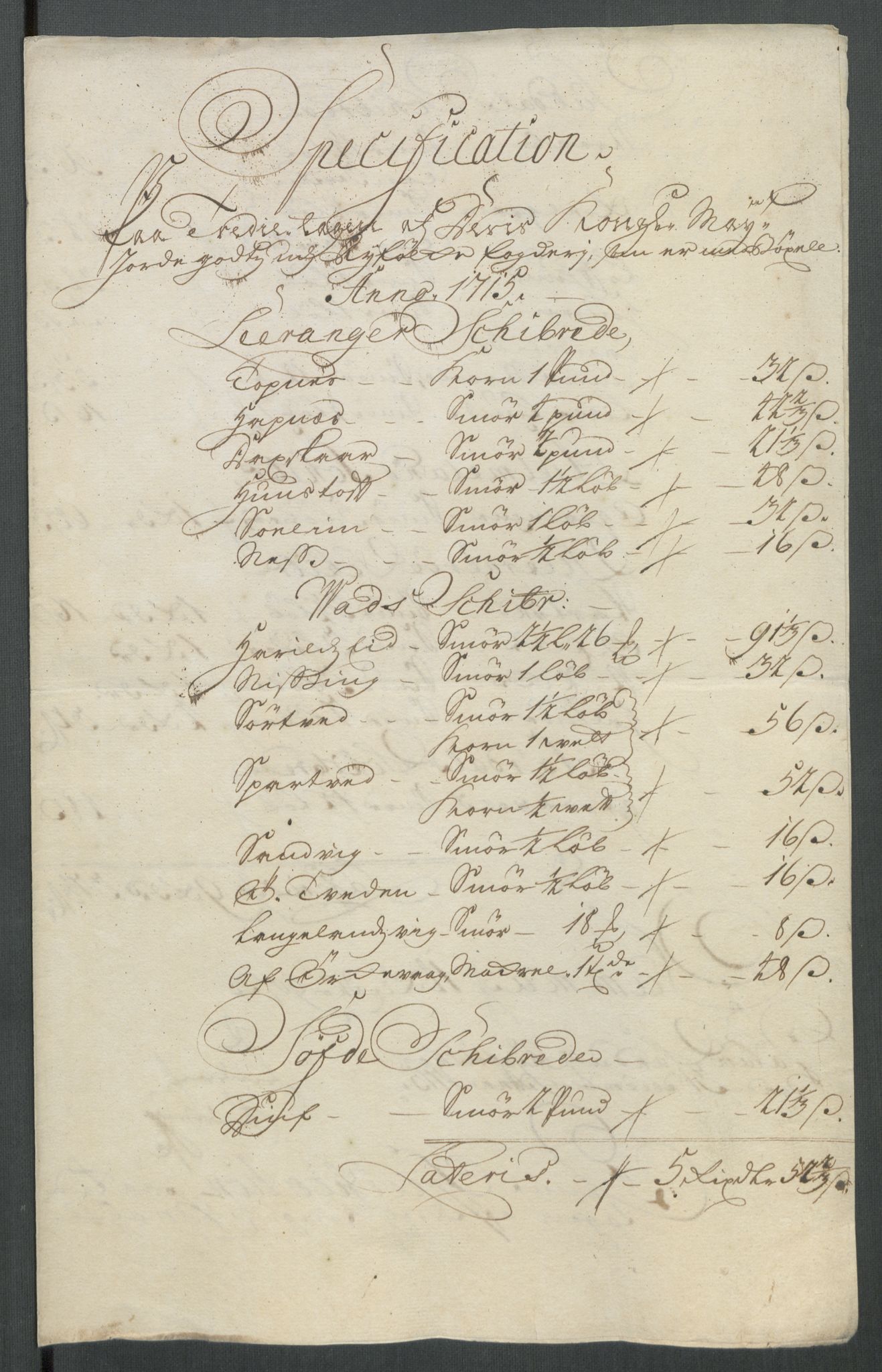 Rentekammeret inntil 1814, Reviderte regnskaper, Fogderegnskap, RA/EA-4092/R47/L2868: Fogderegnskap Ryfylke, 1715, p. 204