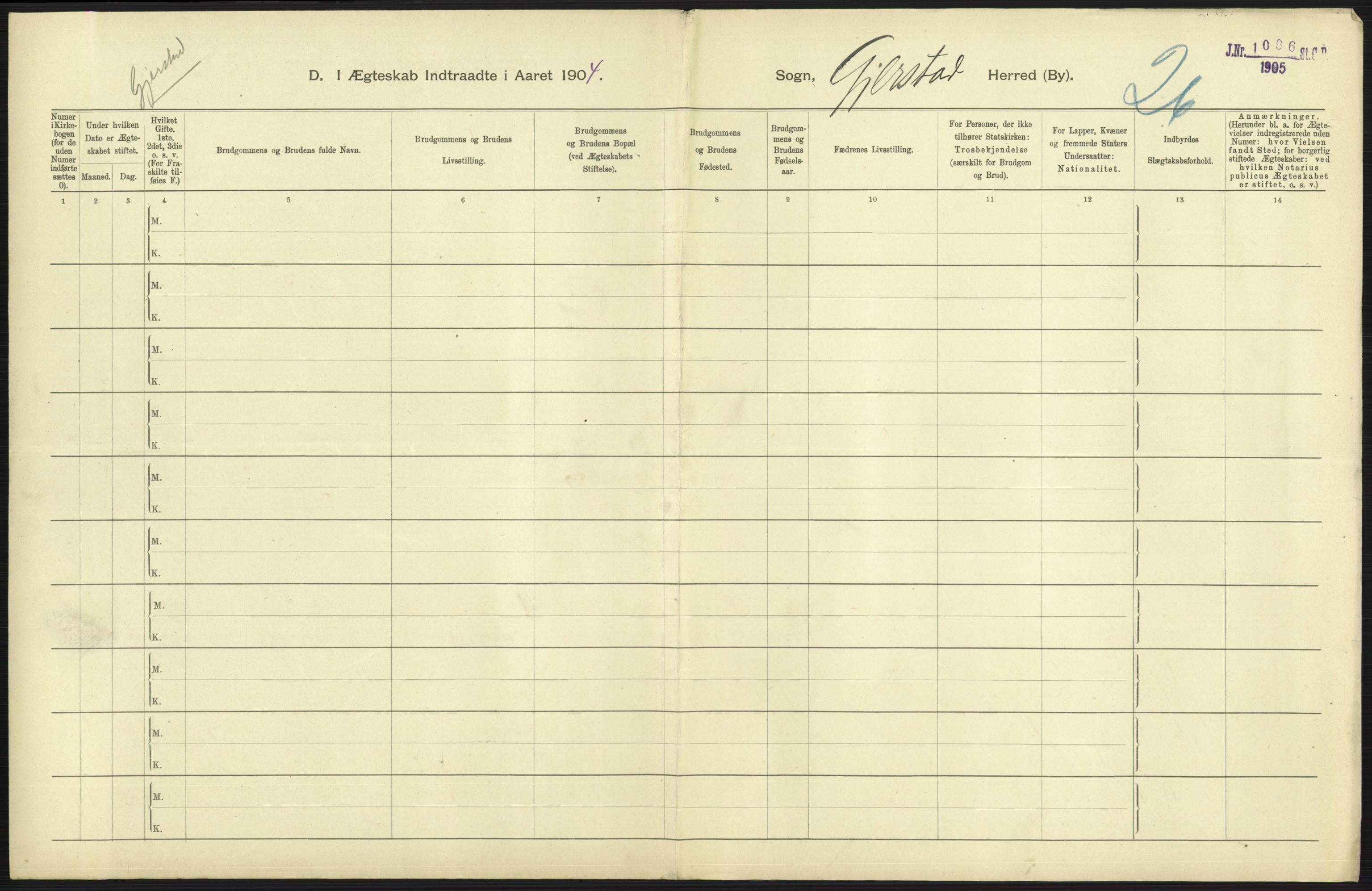 Statistisk sentralbyrå, Sosiodemografiske emner, Befolkning, AV/RA-S-2228/D/Df/Dfa/Dfab/L0010: Nedenes amt: Fødte, gifte, døde, 1904, p. 395