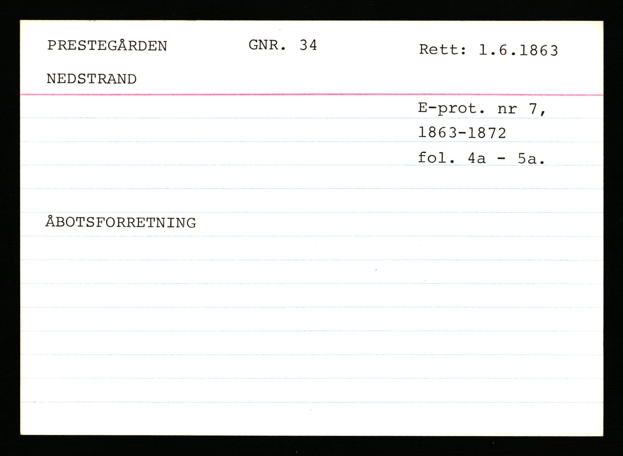 Statsarkivet i Stavanger, AV/SAST-A-101971/03/Y/Ym/L0045: Åstedskort sortert etter gårdsnavn: Prestegården - Rapstad, 1600-1950, p. 30