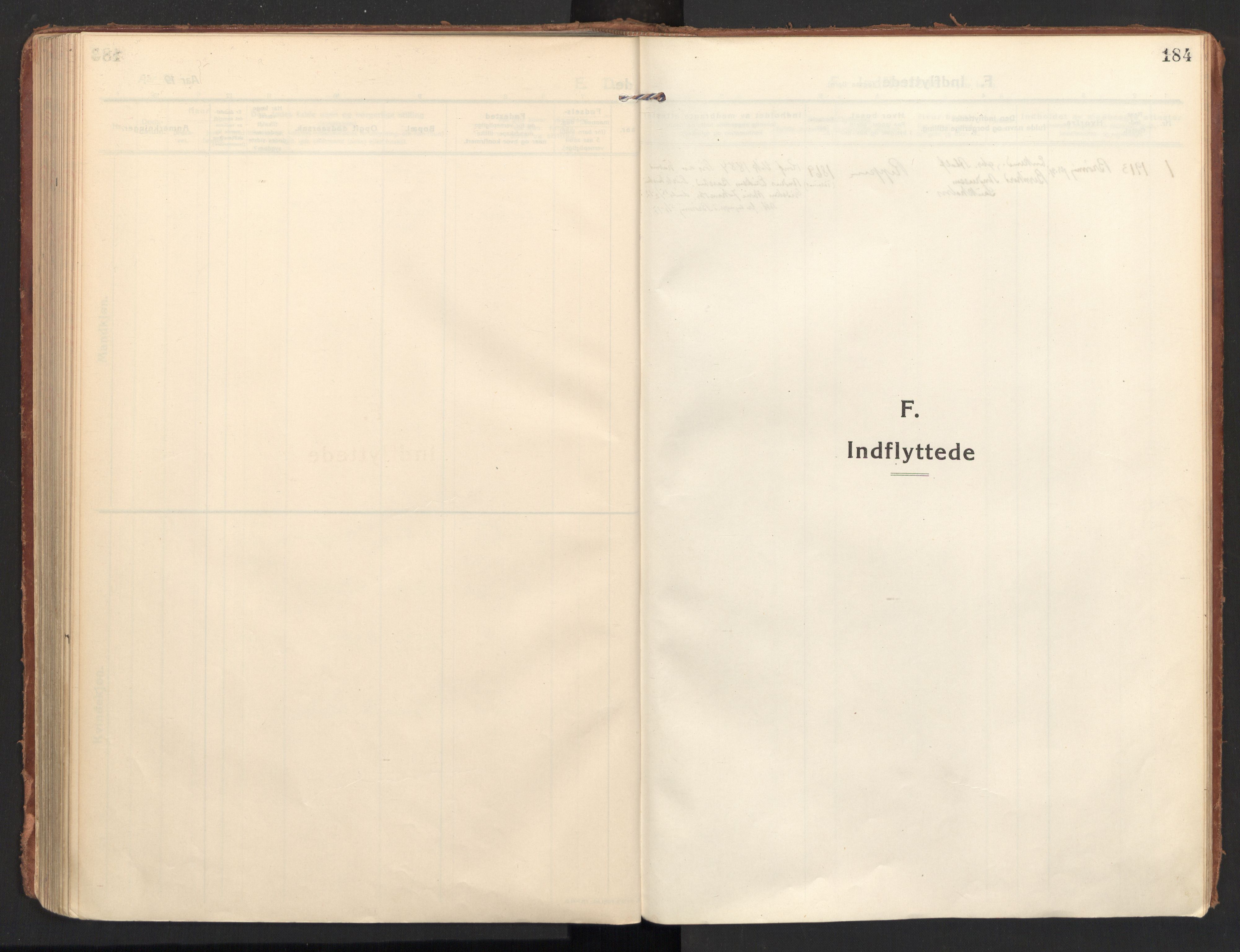 Ministerialprotokoller, klokkerbøker og fødselsregistre - Nordland, SAT/A-1459/810/L0156: Parish register (official) no. 810A15, 1915-1930, p. 184