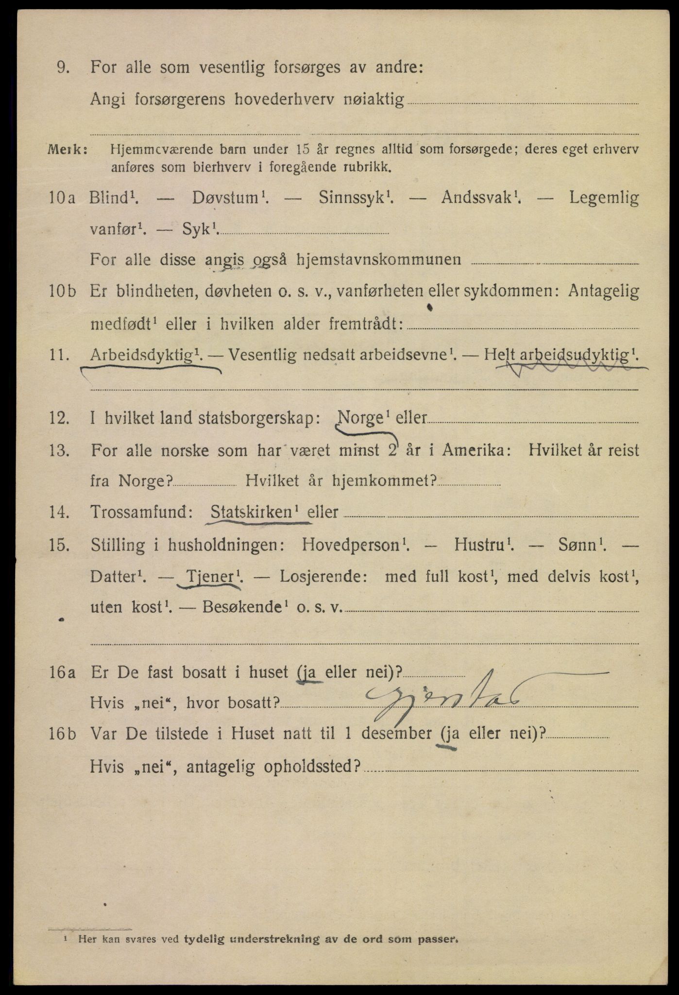 SAKO, 1920 census for Kragerø, 1920, p. 5760