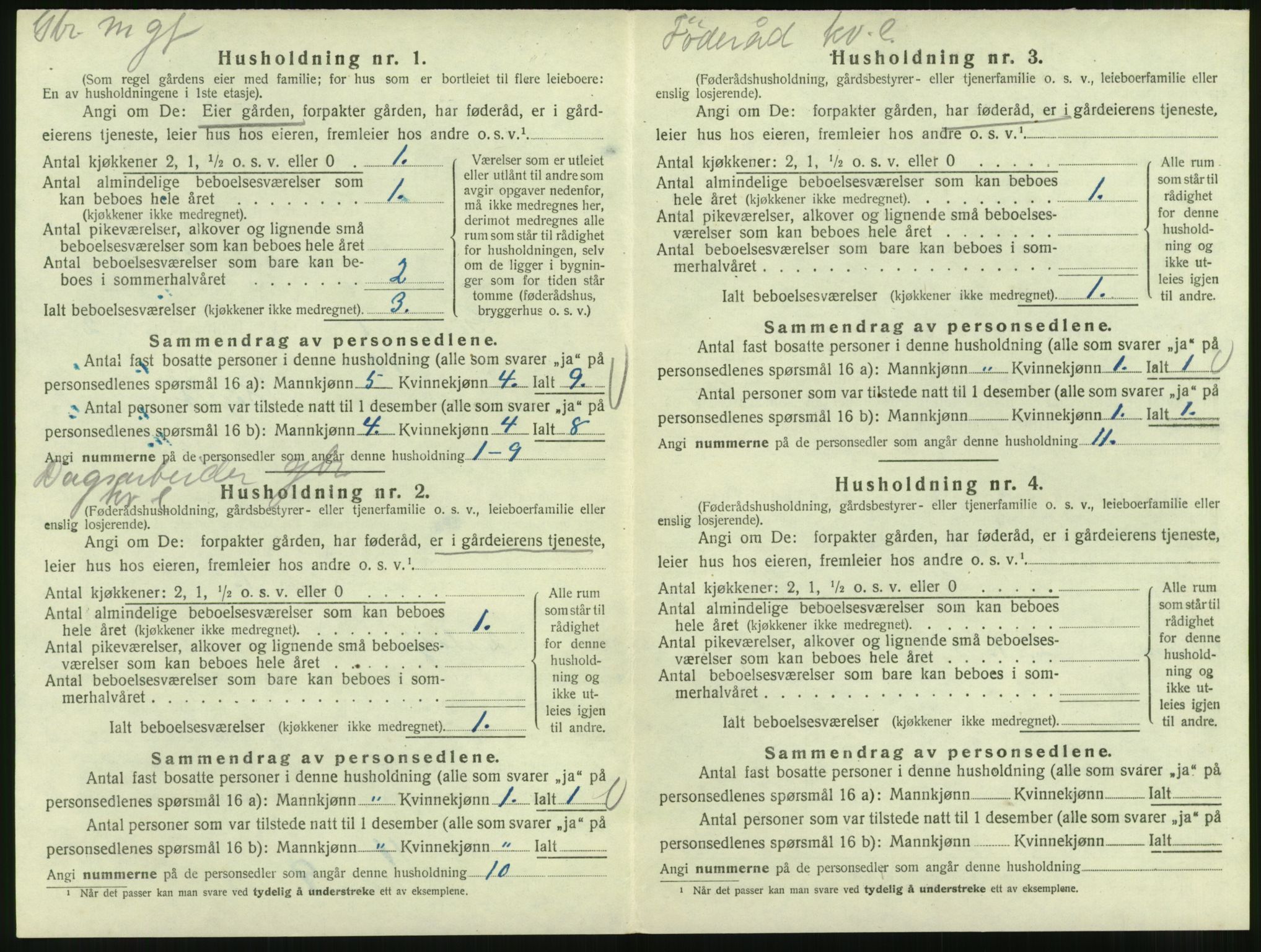 SAT, 1920 census for Gjemnes, 1920, p. 184