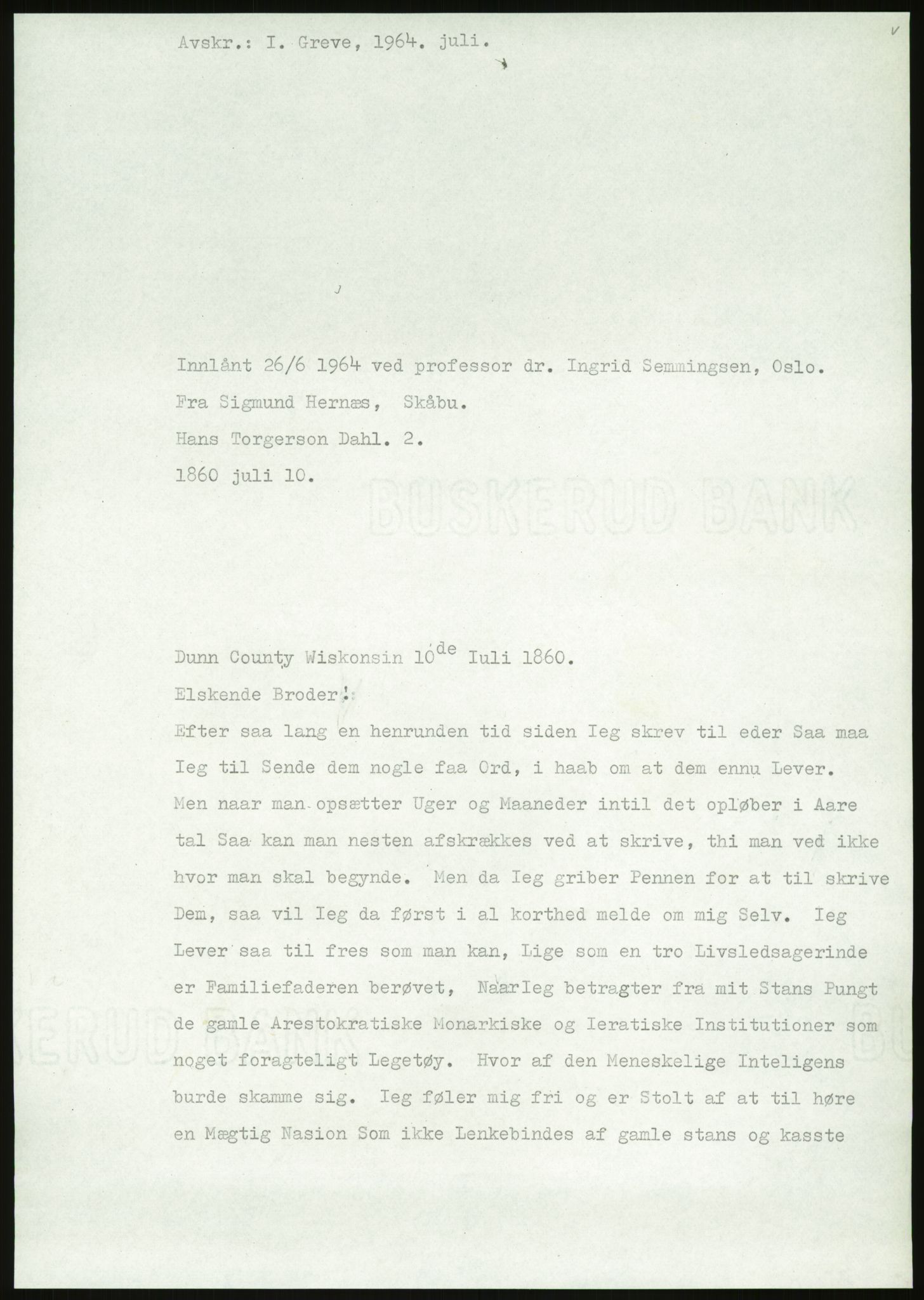 Samlinger til kildeutgivelse, Amerikabrevene, AV/RA-EA-4057/F/L0011: Innlån fra Oppland: Bræin - Knudsen, 1838-1914, p. 505