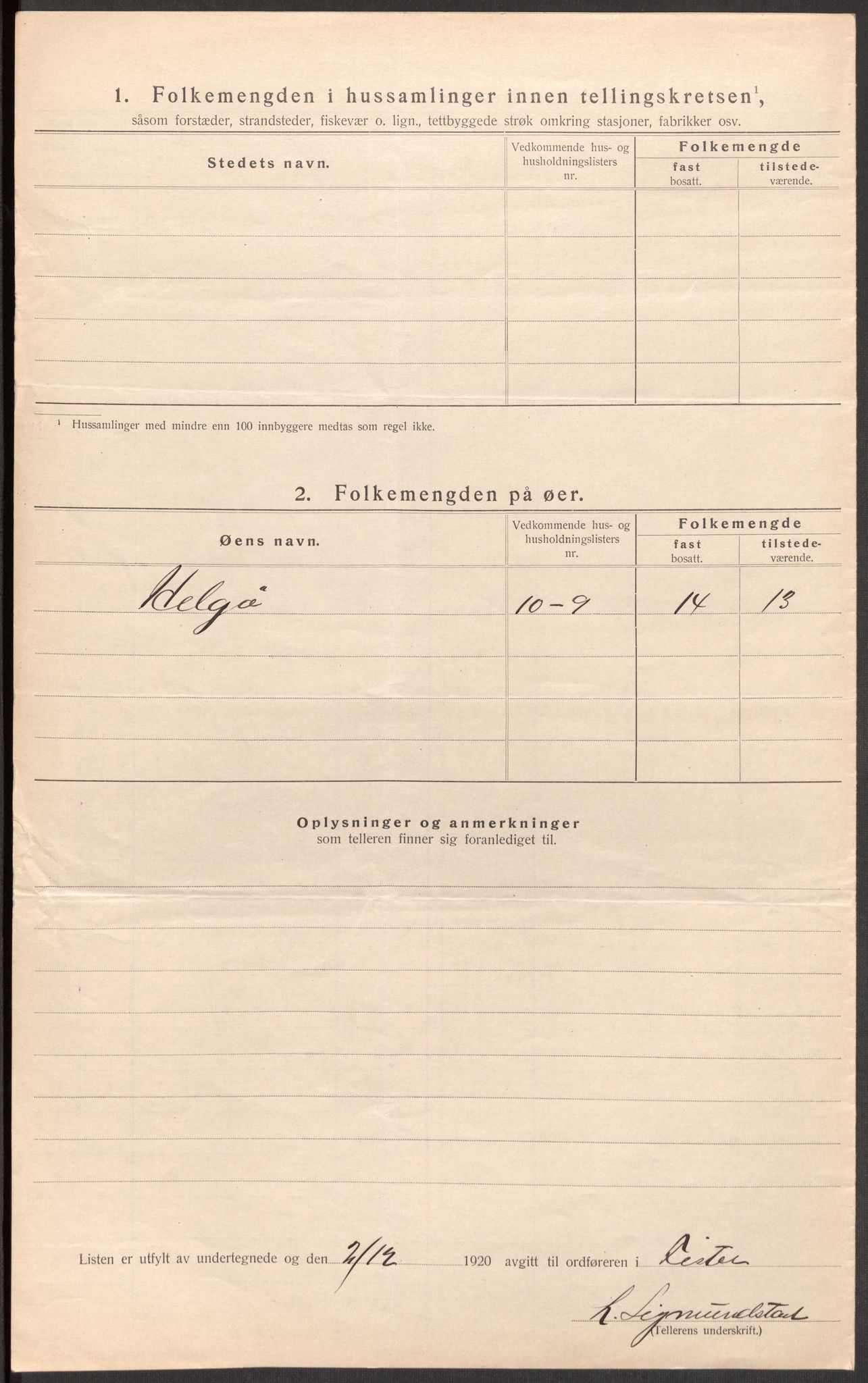 SAST, 1920 census for Fister, 1920, p. 19