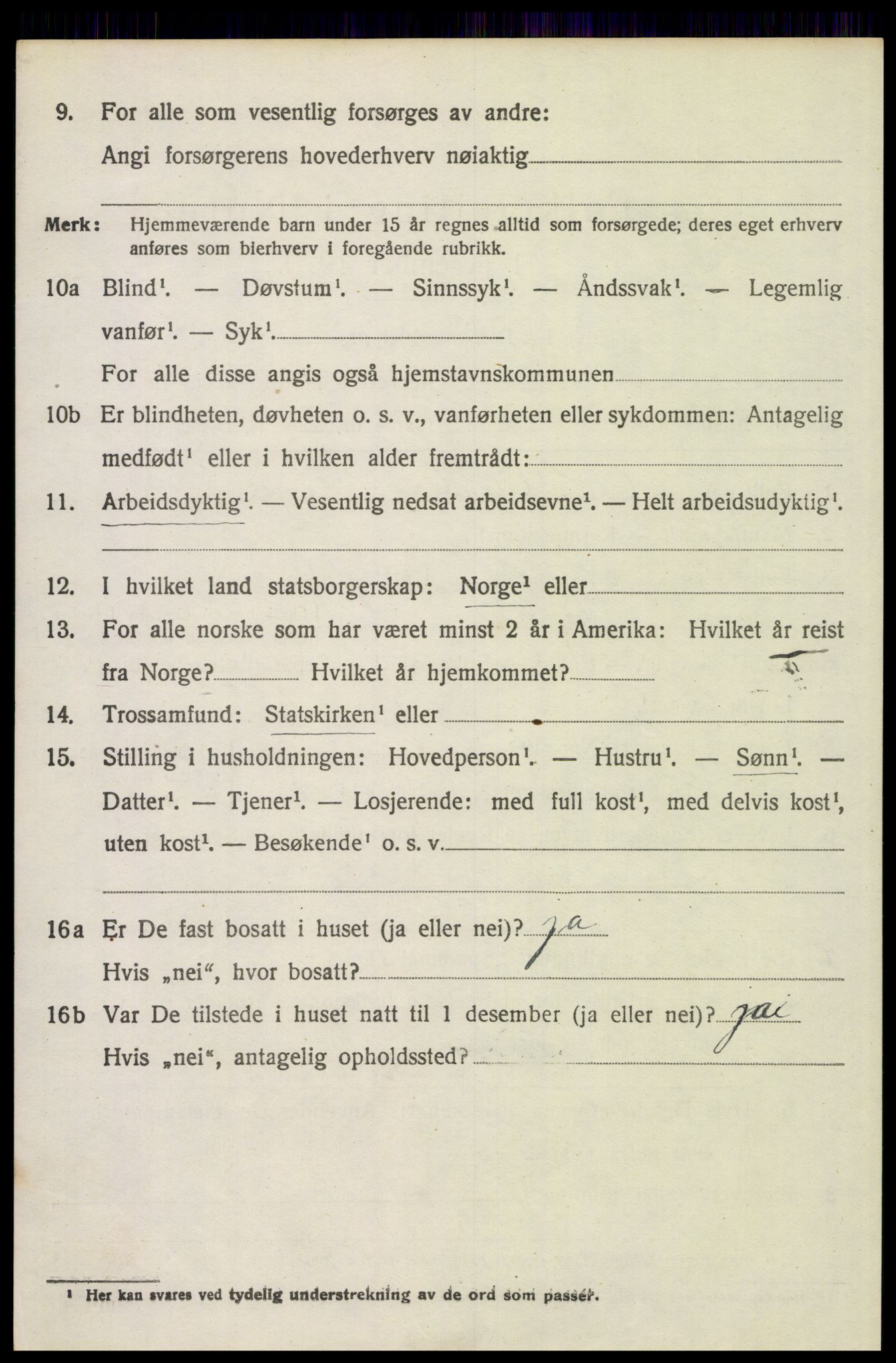 SAH, 1920 census for Trysil, 1920, p. 14570