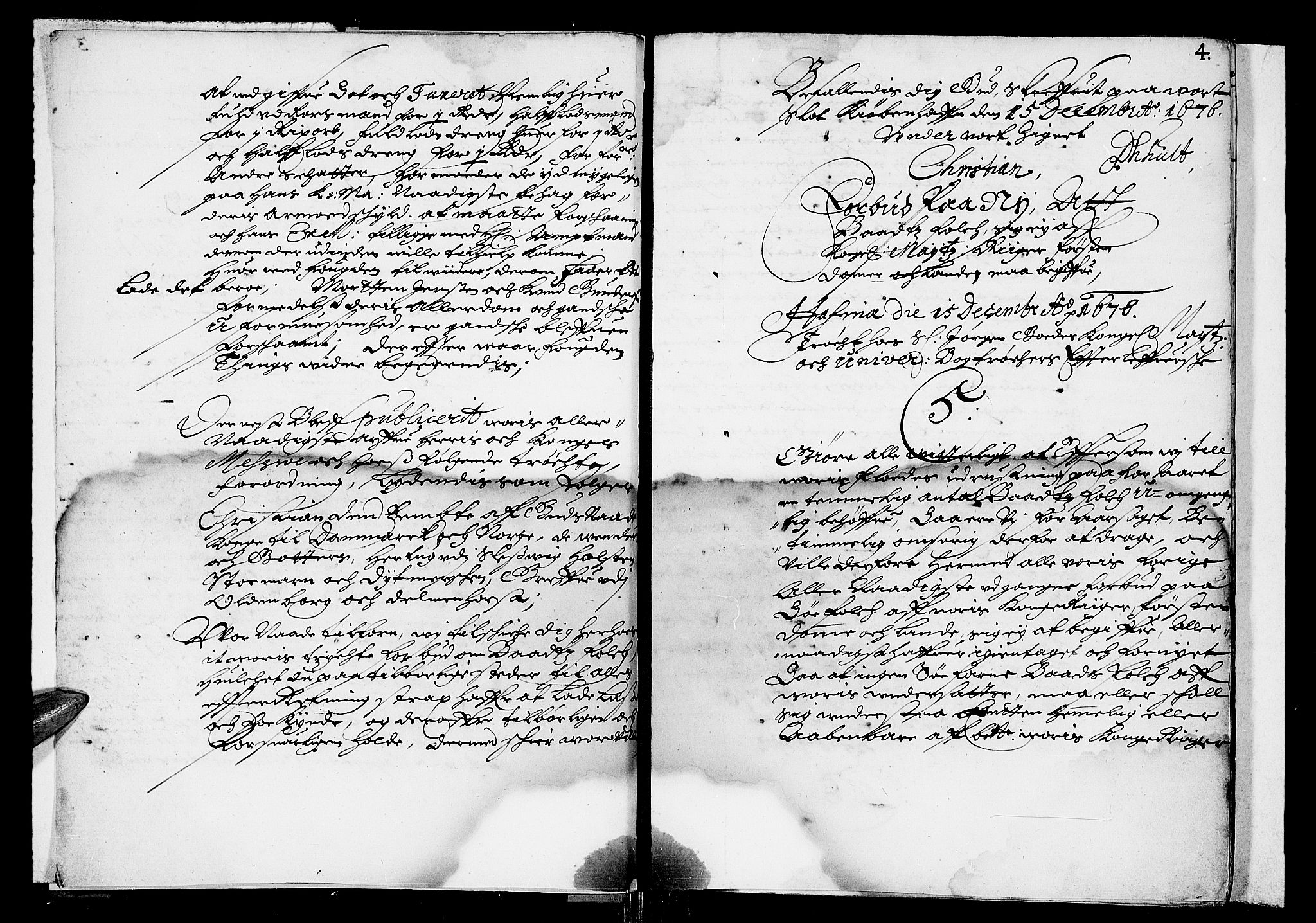 Finnmark sorenskriveri, AV/SATØ-S-0053/F/Fa/L0015: Justisprotokoller, 1677-1678, p. 3b-4a