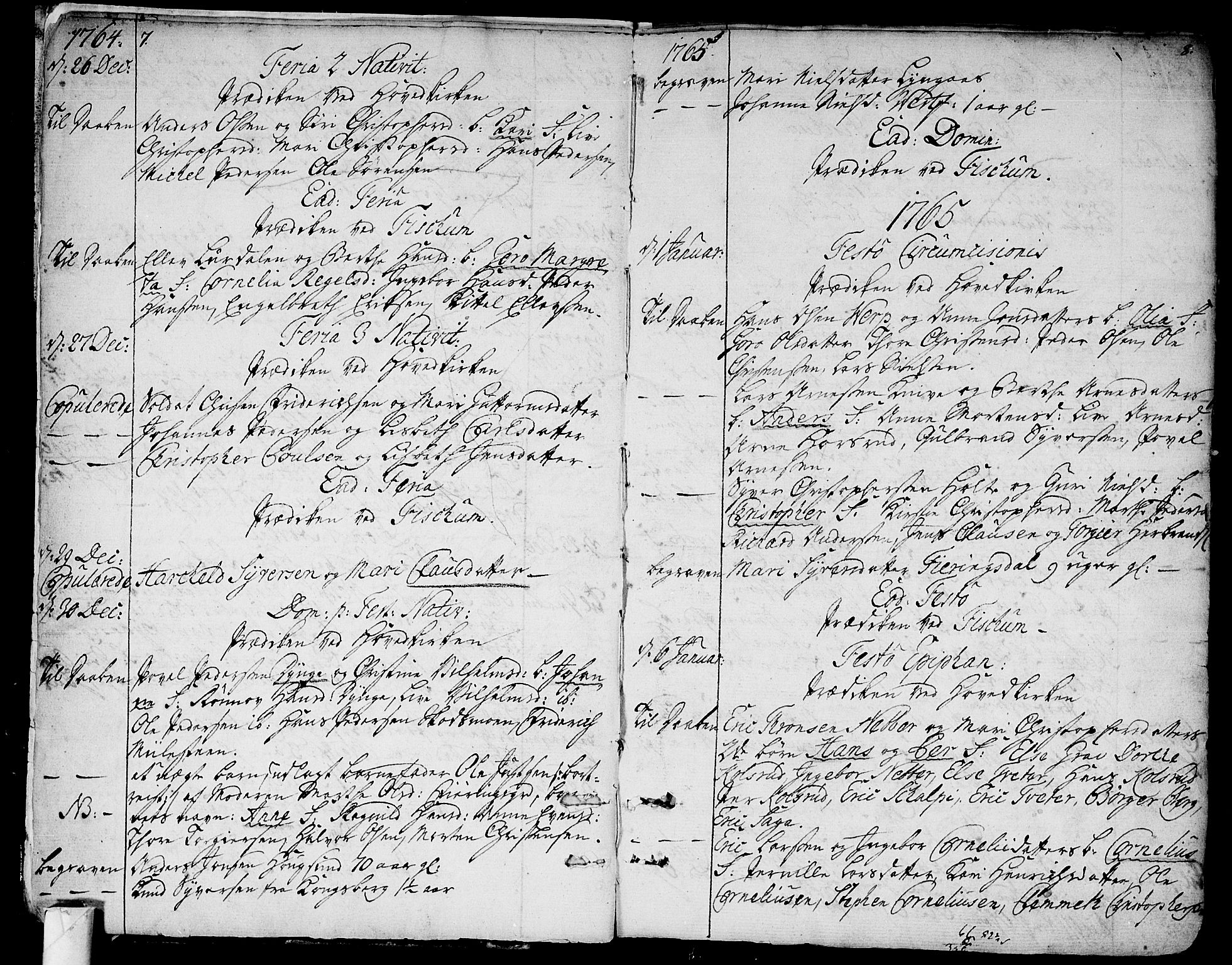 Eiker kirkebøker, SAKO/A-4/F/Fa/L0008: Parish register (official) no. I 8, 1764-1788, p. 7-8