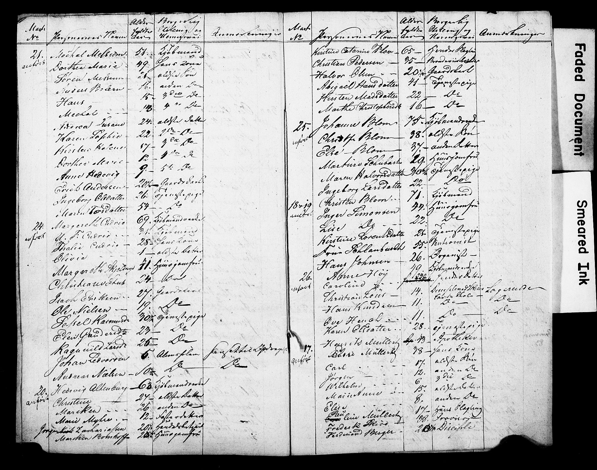 , 1825 Census for Skien parish, 1825, p. 25