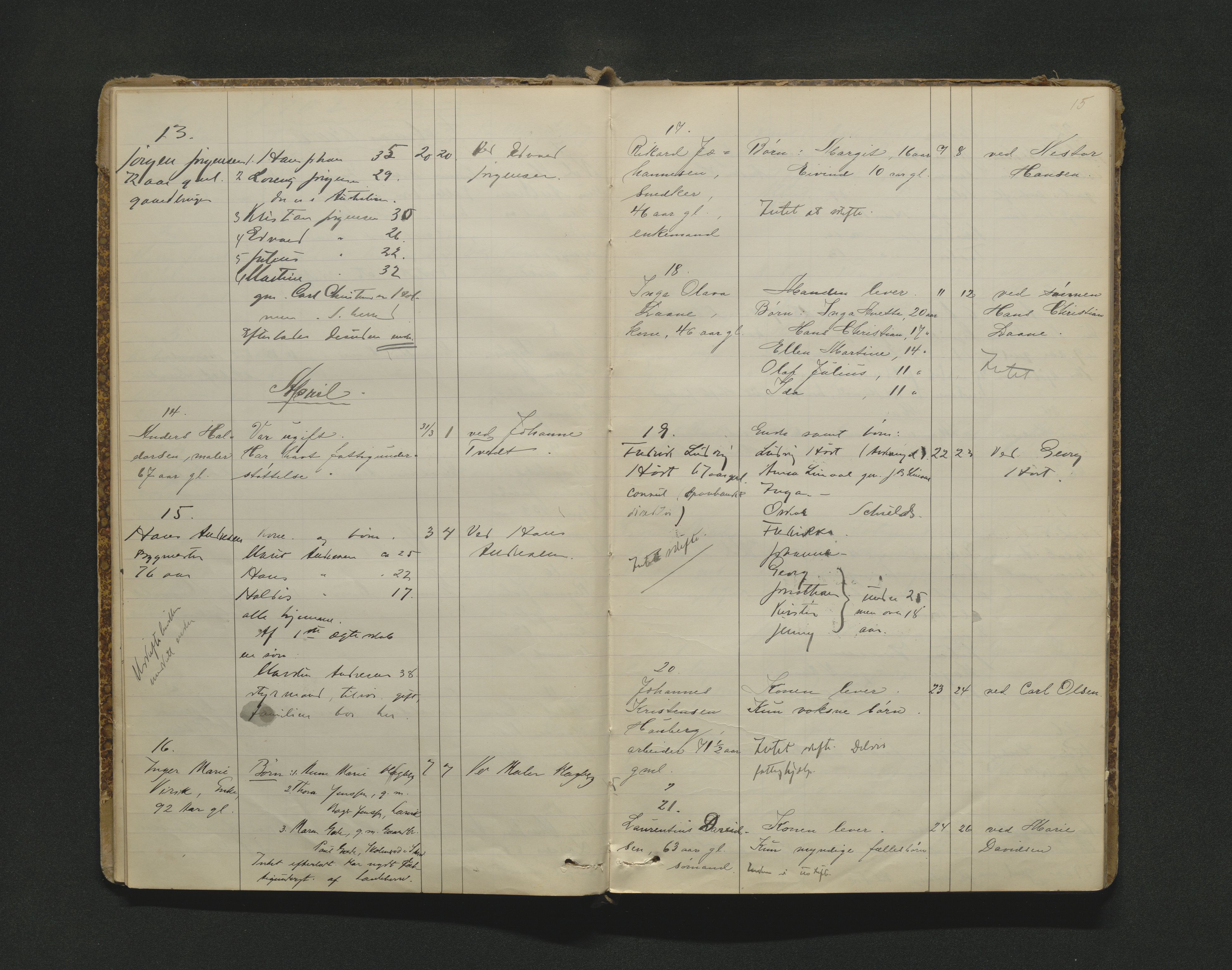 Sandefjord byfogd - 1, AV/SAKO-A-122/H/Ha/L0001: Dødsanmeldelsesprotokoll, 1900-1913, p. 15