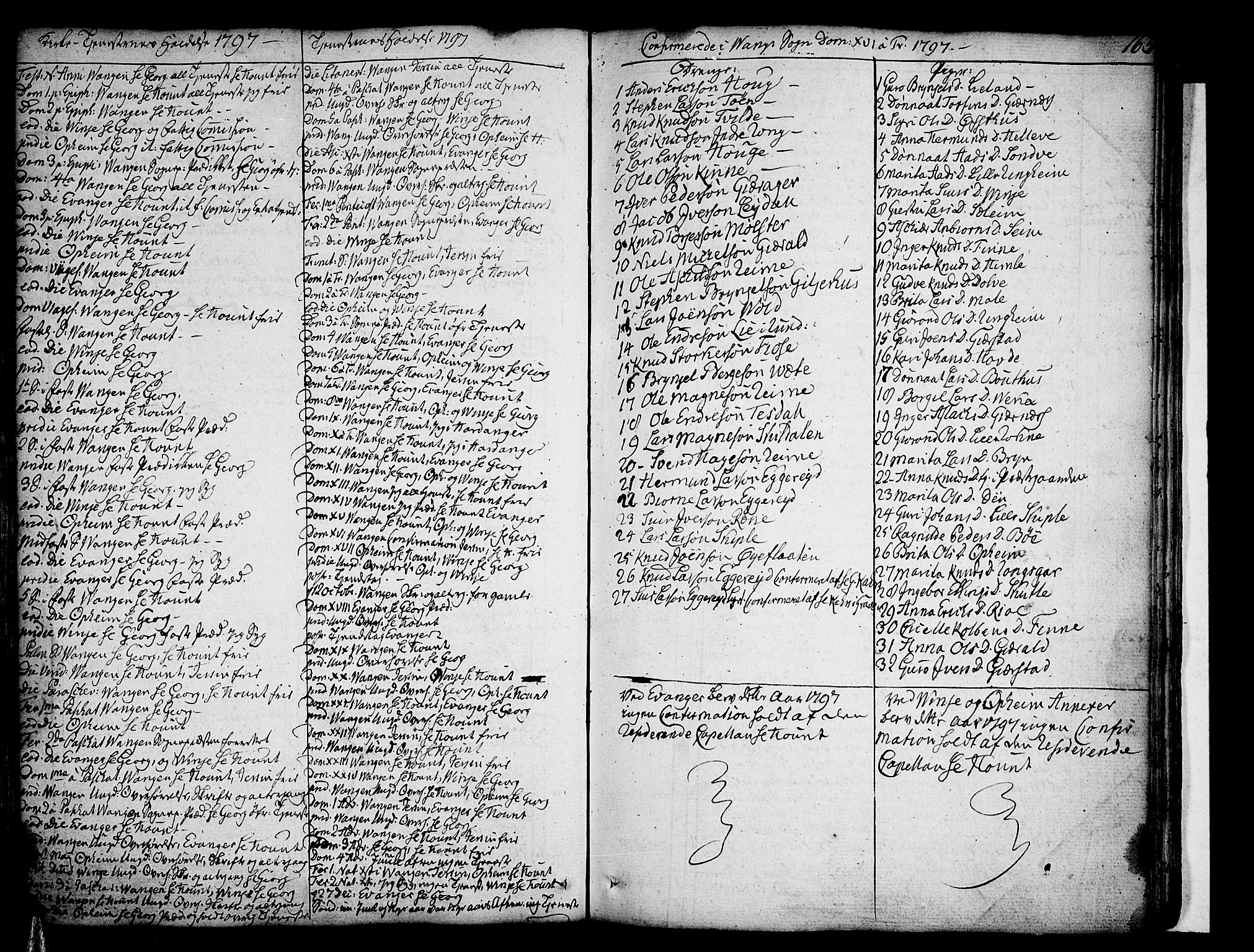 Voss sokneprestembete, SAB/A-79001/H/Haa: Parish register (official) no. A 9, 1780-1810, p. 165