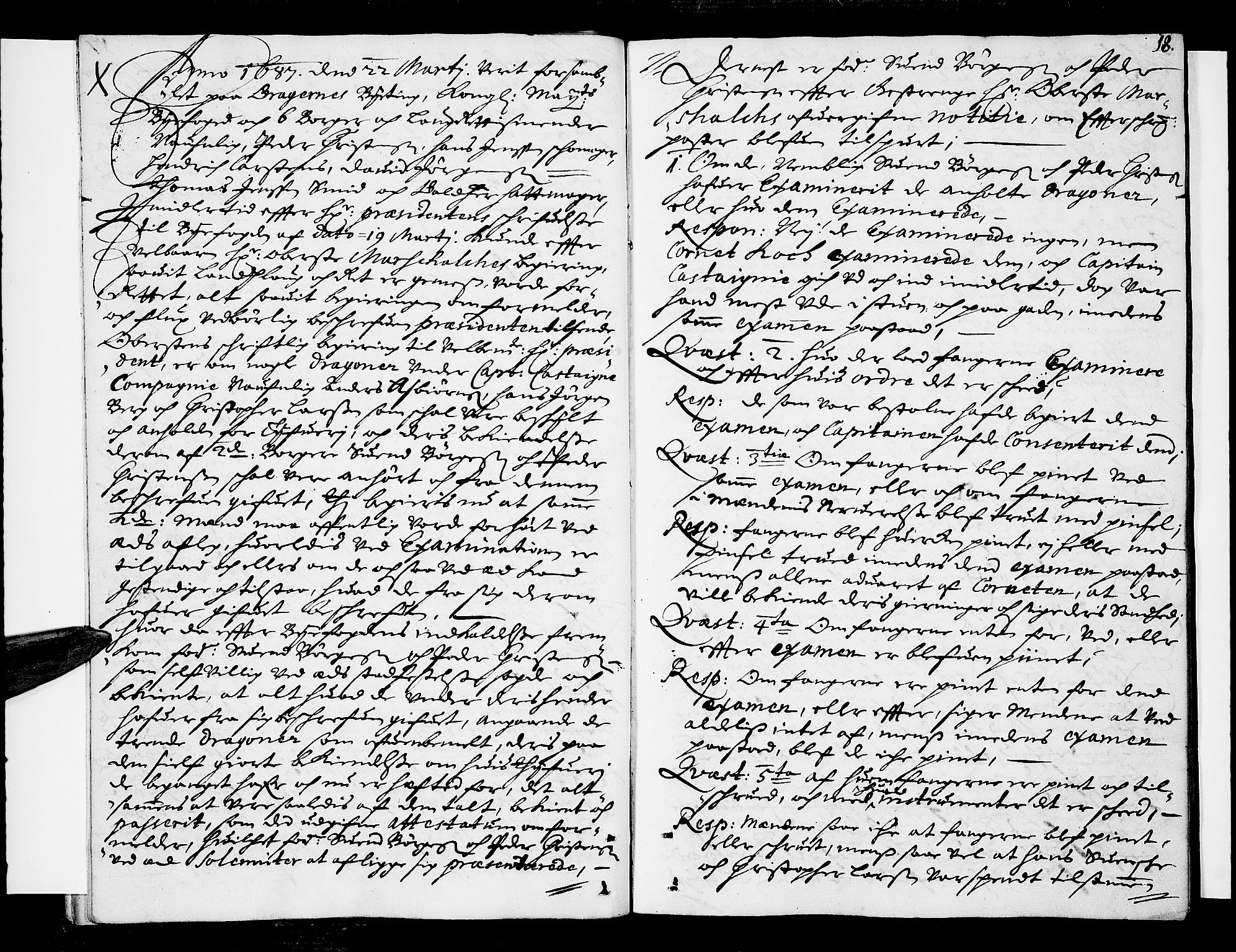 Drammen byfogd, AV/SAKO-A-222/F/Fa/L0018: Tingbok for Bragernes, 1687, p. 17b-18a