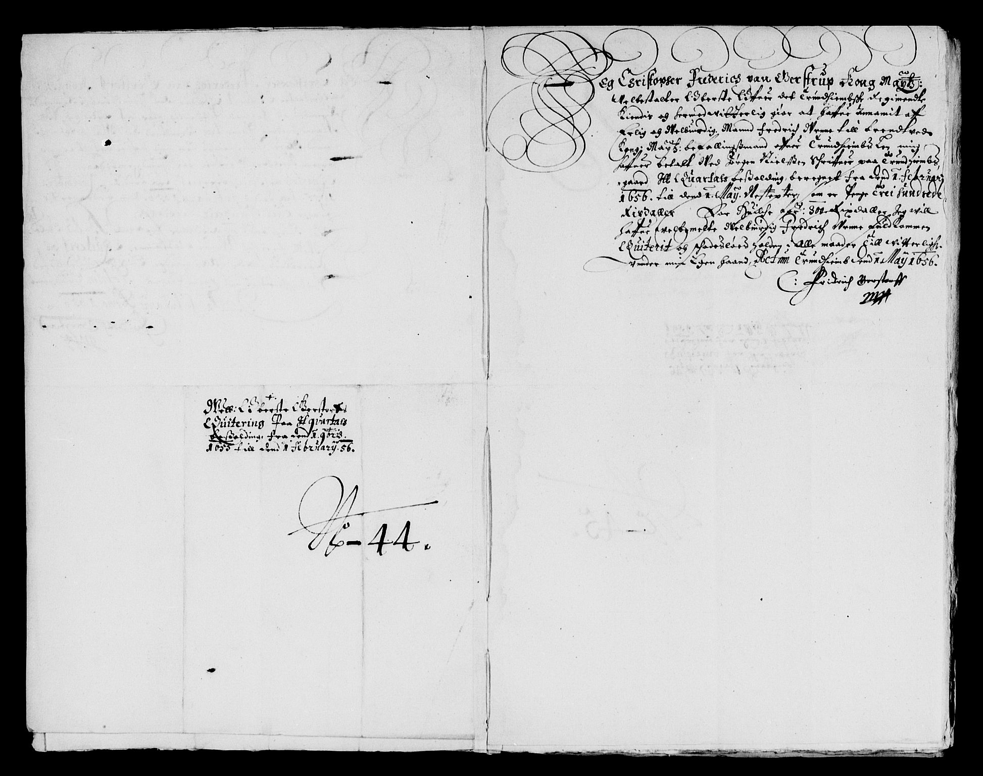 Rentekammeret inntil 1814, Reviderte regnskaper, Lensregnskaper, AV/RA-EA-5023/R/Rb/Rbw/L0124: Trondheim len, 1642-1656