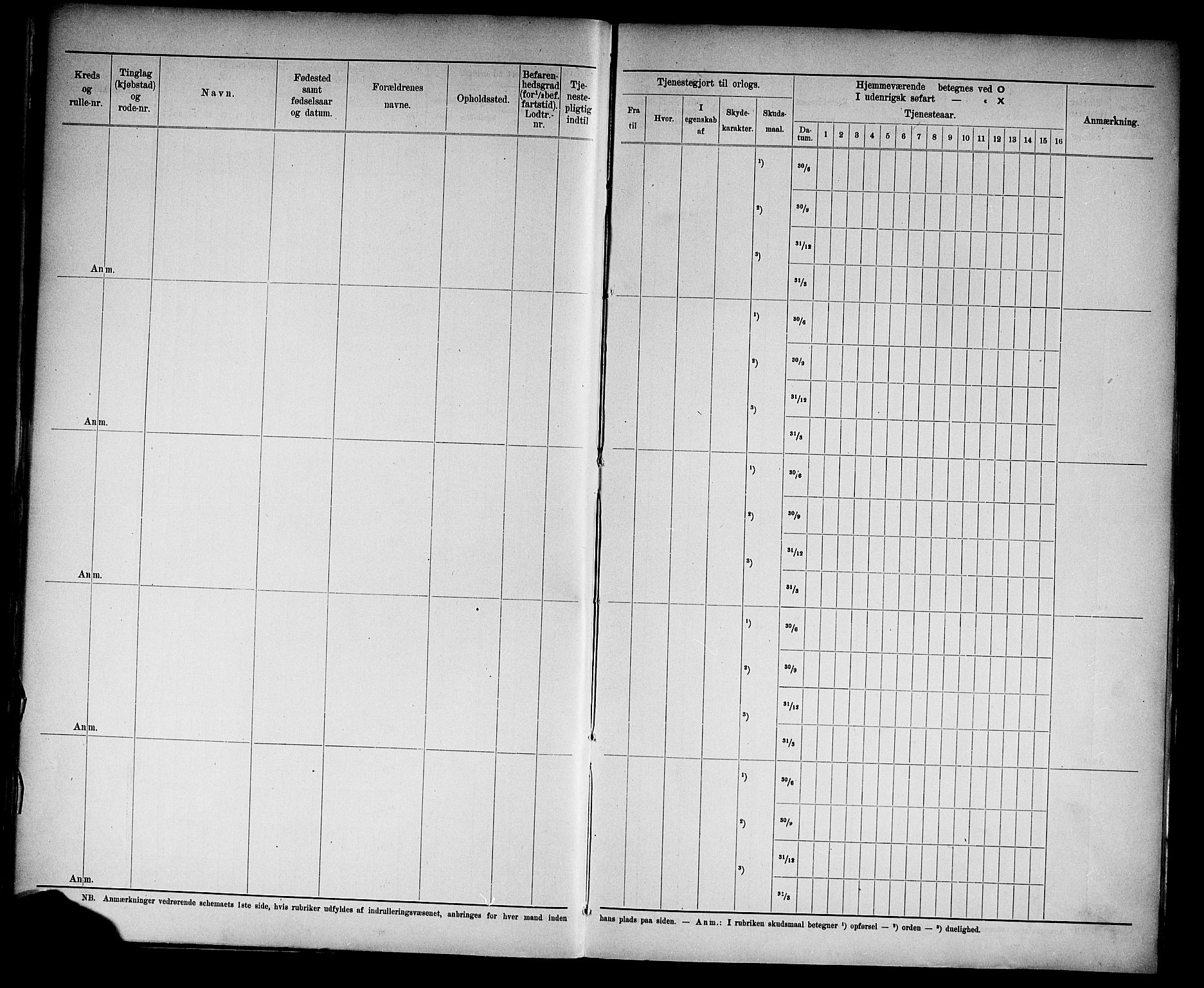 Kristiansand mønstringskrets, AV/SAK-2031-0015/F/Fd/L0006: Rulle sjøvernepliktige, C-6, 1904, p. 29