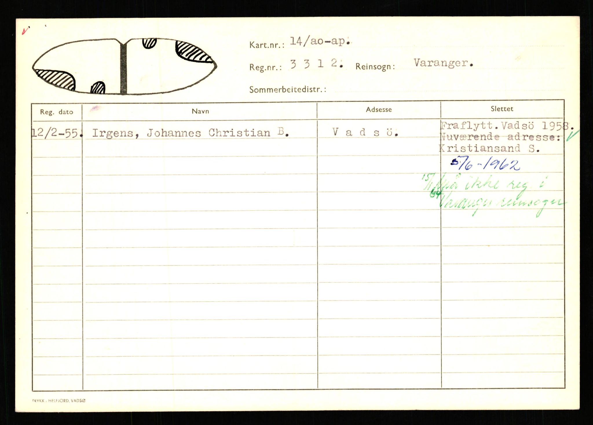 Lappefogden i Finnmark/Reindriftsforvaltningen Øst-Finnmark, AV/SATØ-S-1461/G/Ge/Gea/L0007: Slettede reinmerker: Karasjok, Kautokeino, Polmak og Varanger, 1934-1992, p. 490