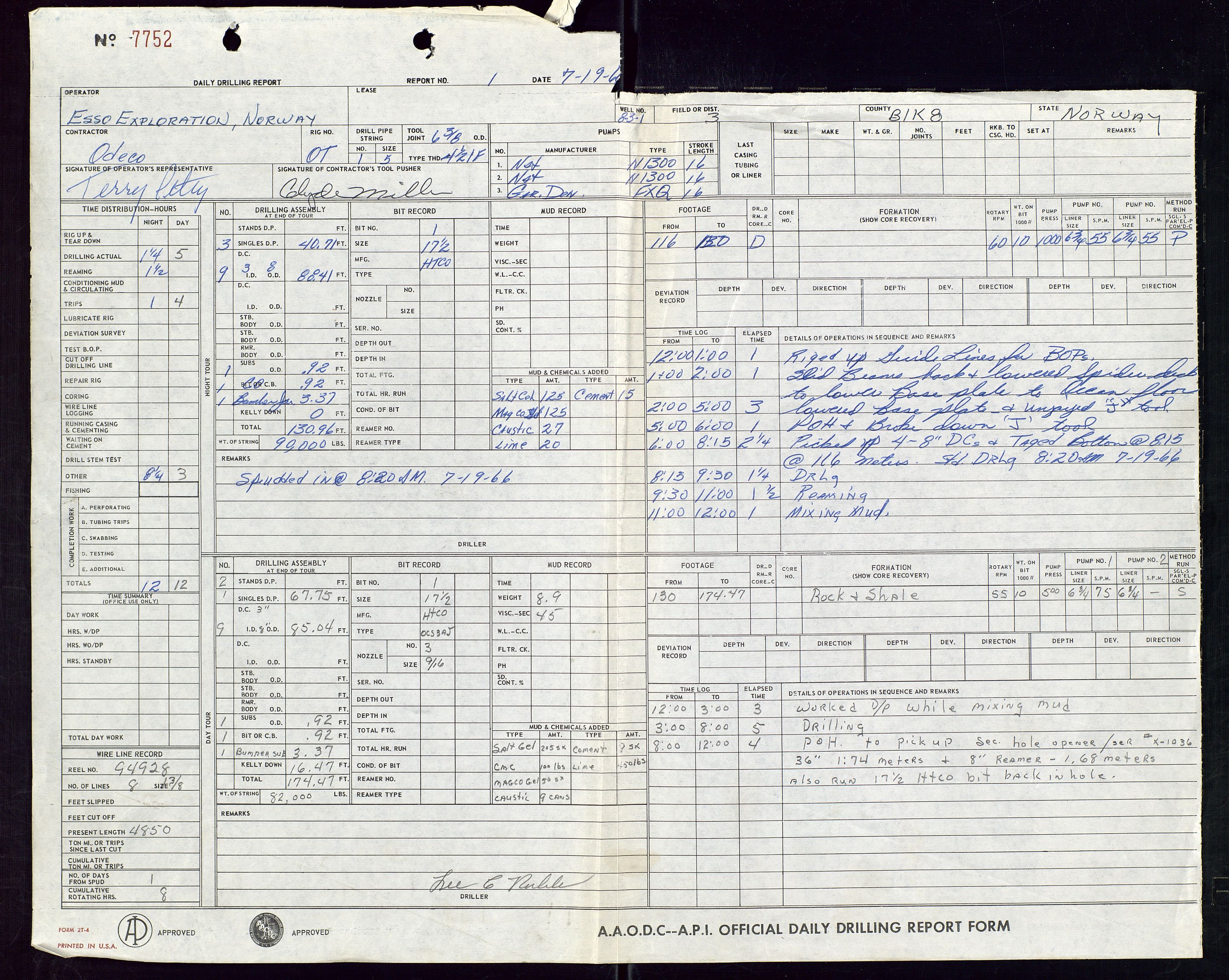 Pa 1512 - Esso Exploration and Production Norway Inc., AV/SAST-A-101917/E/Ea/L0013: Well 25/10-3 og Well 8/3-1, 1966-1975, p. 127