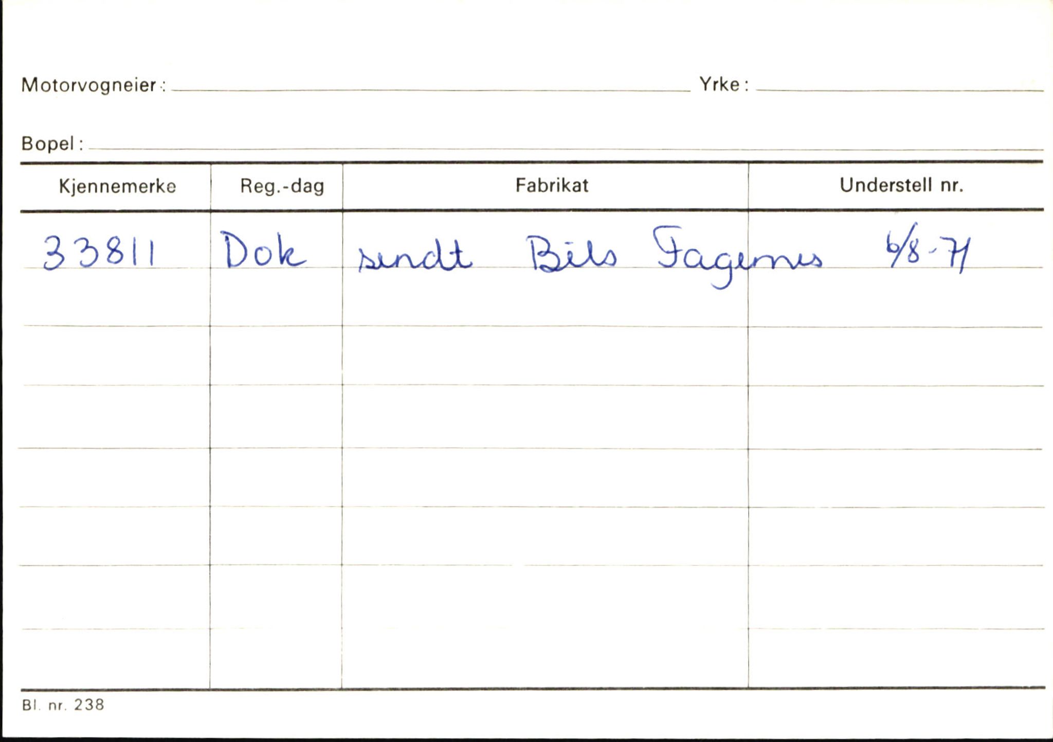 Statens vegvesen, Sogn og Fjordane vegkontor, AV/SAB-A-5301/4/F/L0145: Registerkort Vågsøy S-Å. Årdal I-P, 1945-1975, p. 2361