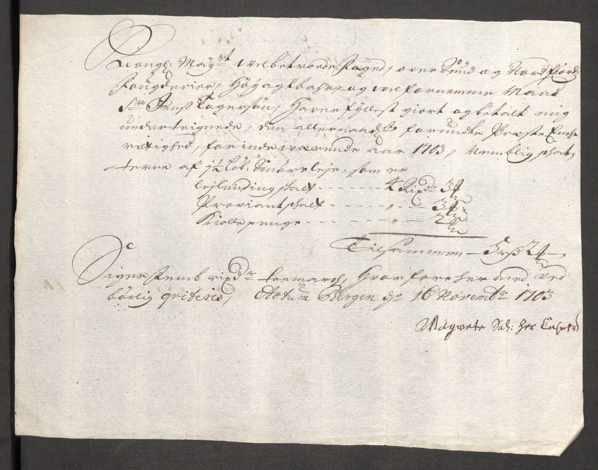 Rentekammeret inntil 1814, Reviderte regnskaper, Fogderegnskap, AV/RA-EA-4092/R53/L3427: Fogderegnskap Sunn- og Nordfjord, 1703, p. 257