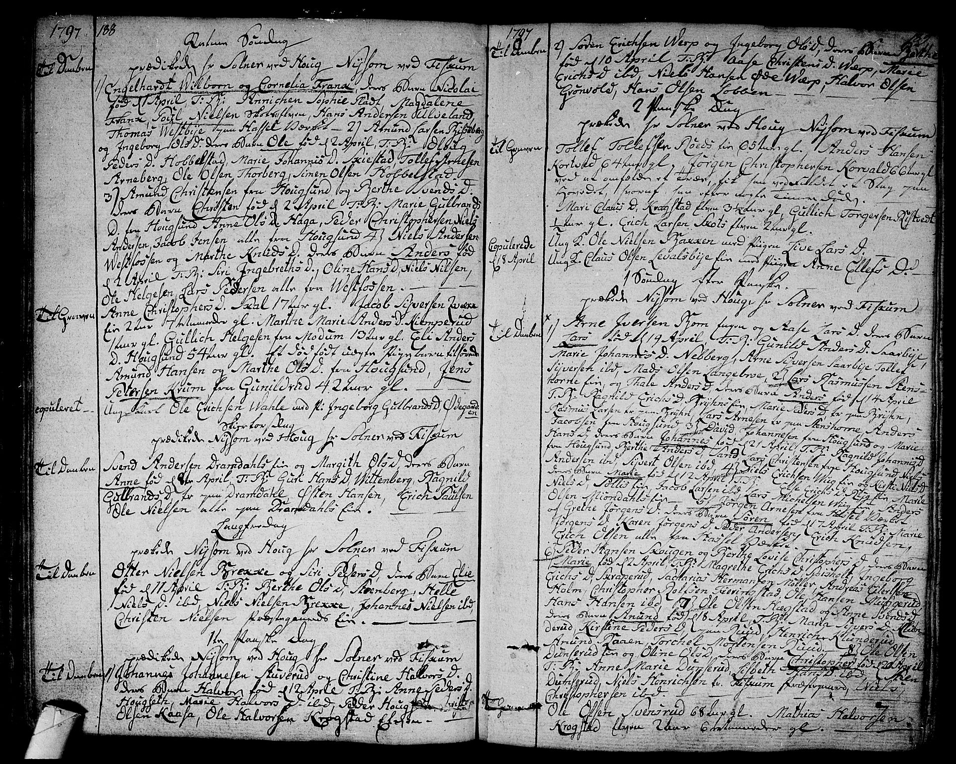 Eiker kirkebøker, AV/SAKO-A-4/F/Fa/L0009: Parish register (official) no. I 9, 1789-1806, p. 188-189