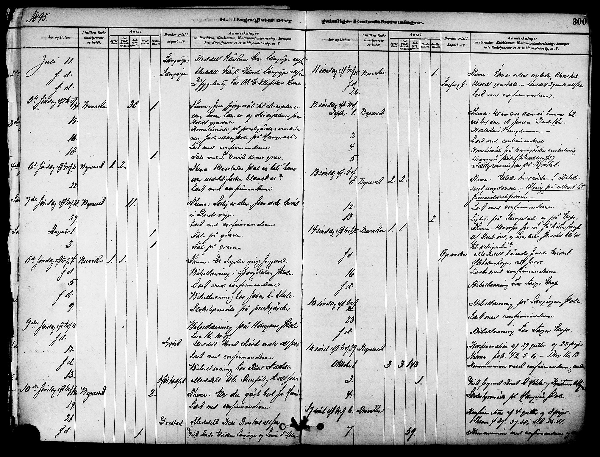 Ministerialprotokoller, klokkerbøker og fødselsregistre - Sør-Trøndelag, AV/SAT-A-1456/612/L0378: Parish register (official) no. 612A10, 1878-1897, p. 300