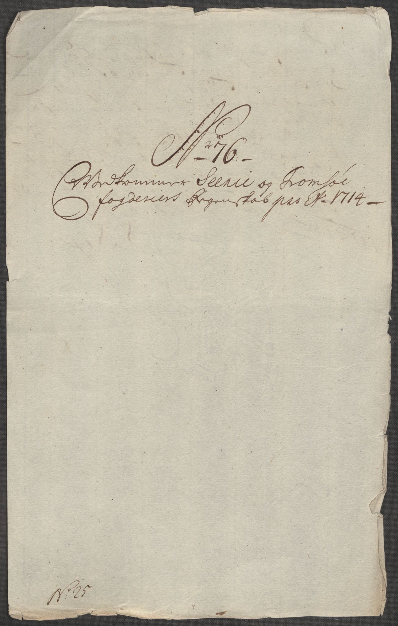 Rentekammeret inntil 1814, Reviderte regnskaper, Fogderegnskap, AV/RA-EA-4092/R68/L4760: Fogderegnskap Senja og Troms, 1714, p. 344