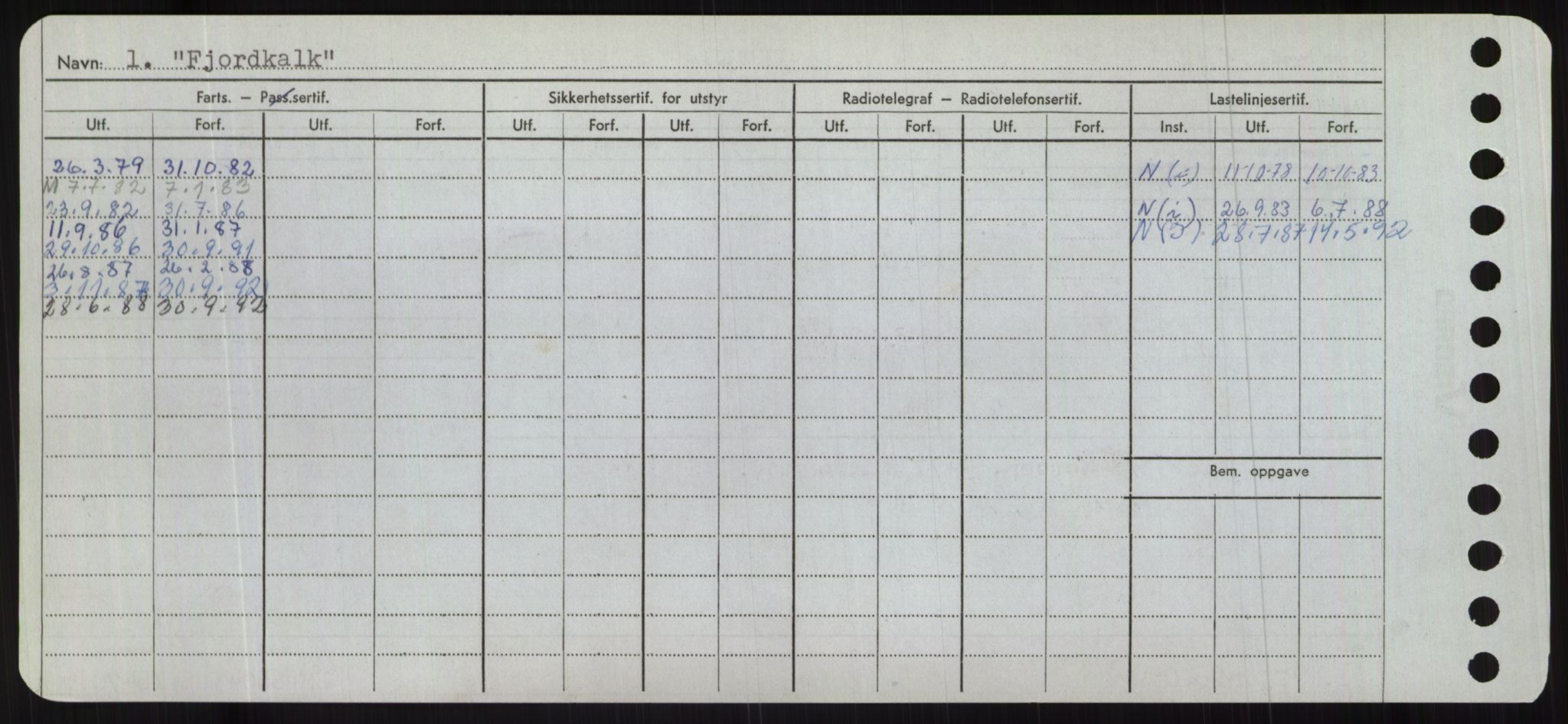 Sjøfartsdirektoratet med forløpere, Skipsmålingen, RA/S-1627/H/Hc/L0001: Lektere, A-Y, p. 198