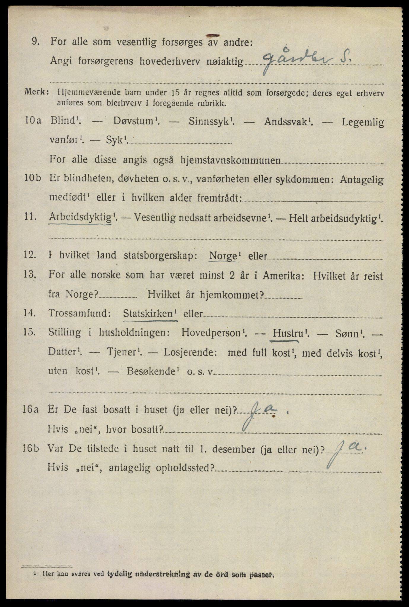 SAO, 1920 census for Sørum, 1920, p. 5450