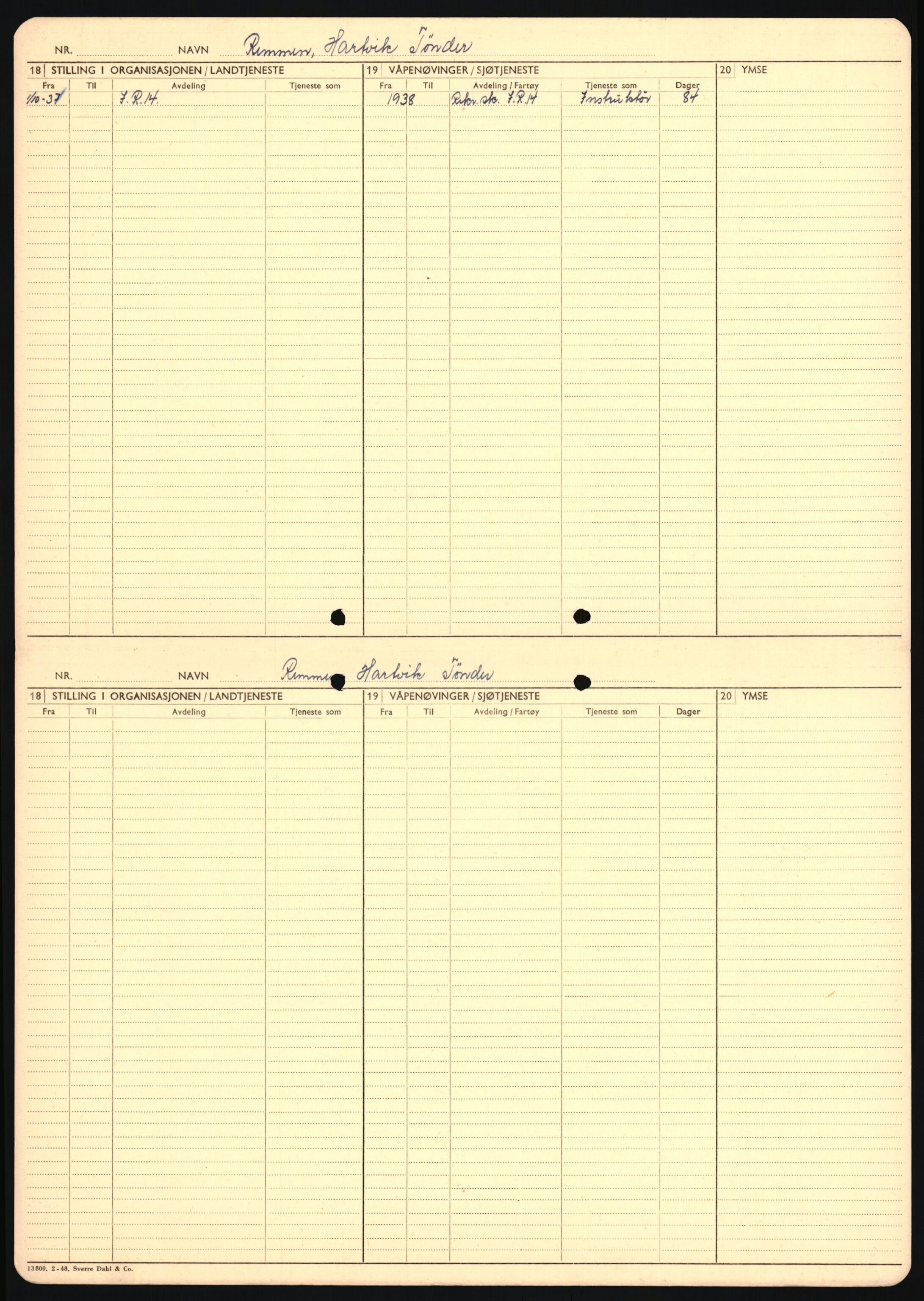 Forsvaret, Sør-Hålogaland landforsvar, AV/RA-RAFA-2552/P/Pa/L0302: Personellmapper for slettet personell, yrkesbefal og vernepliktig befal, født 1913-1916, 1932-1976, p. 140