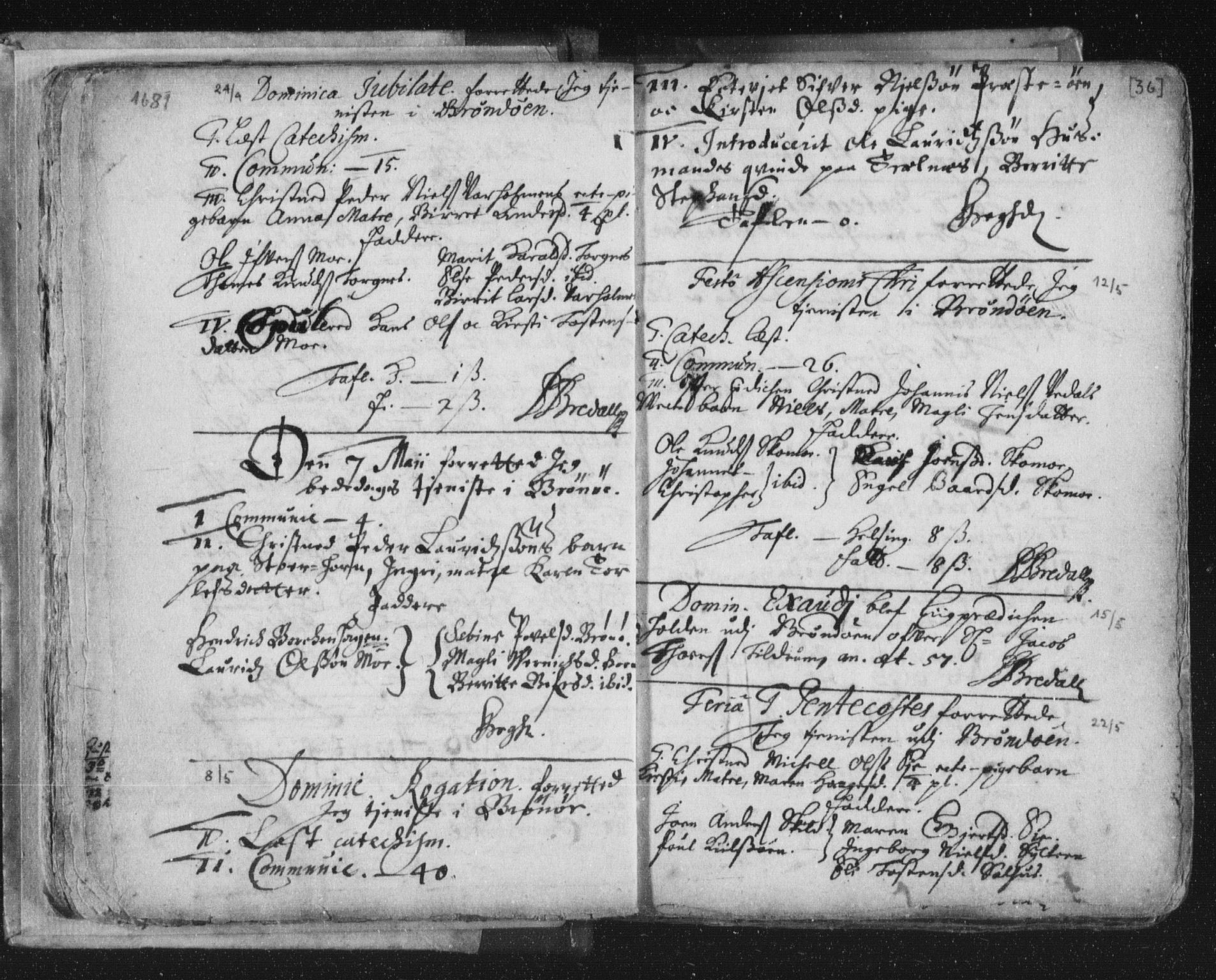 Ministerialprotokoller, klokkerbøker og fødselsregistre - Nordland, AV/SAT-A-1459/813/L0192: Parish register (official) no. 813A02, 1677-1718, p. 36