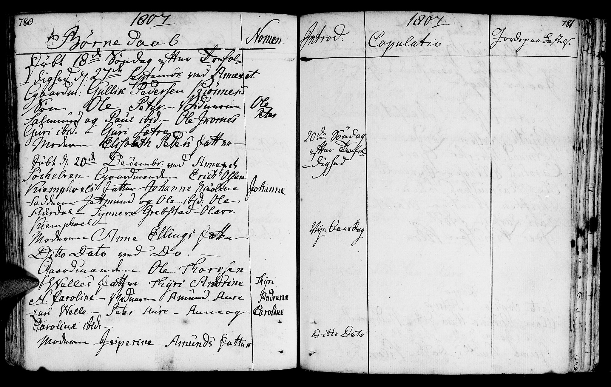 Ministerialprotokoller, klokkerbøker og fødselsregistre - Møre og Romsdal, AV/SAT-A-1454/522/L0308: Parish register (official) no. 522A03, 1773-1809, p. 780-781