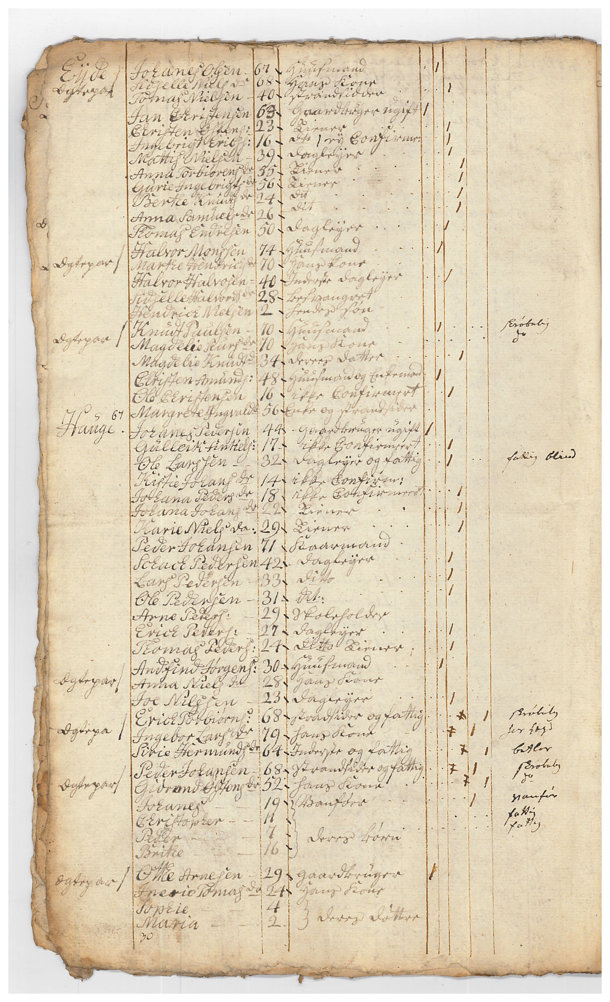 SAB, Census 1815 for Luster, 1815, p. 24