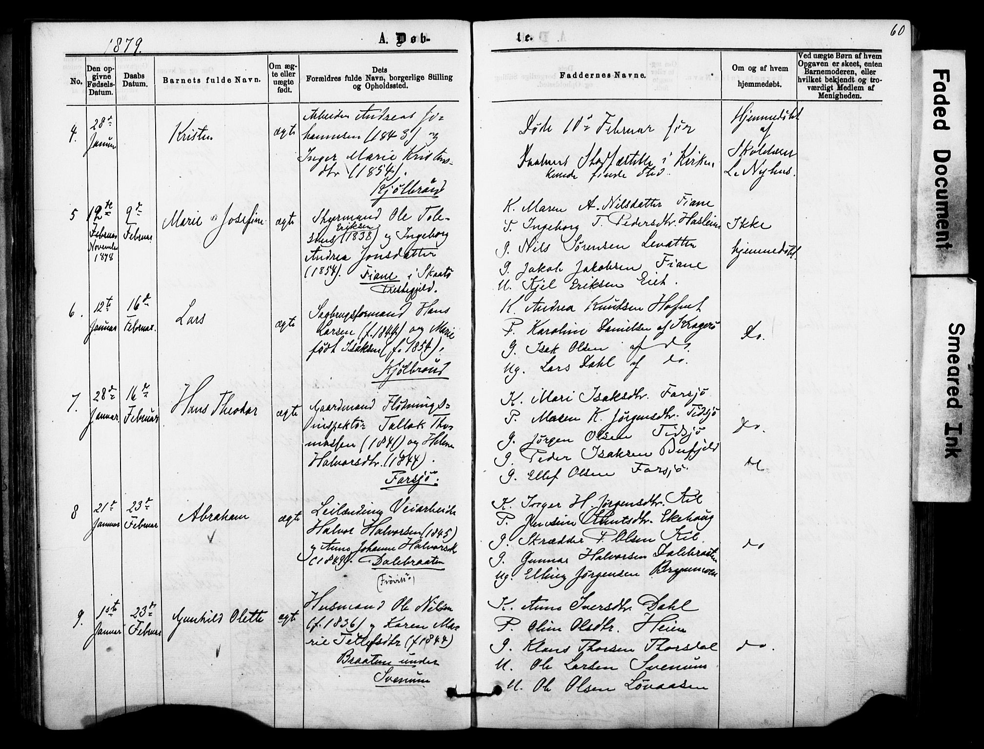 Sannidal kirkebøker, AV/SAKO-A-296/F/Fa/L0014: Parish register (official) no. 14, 1874-1883, p. 60