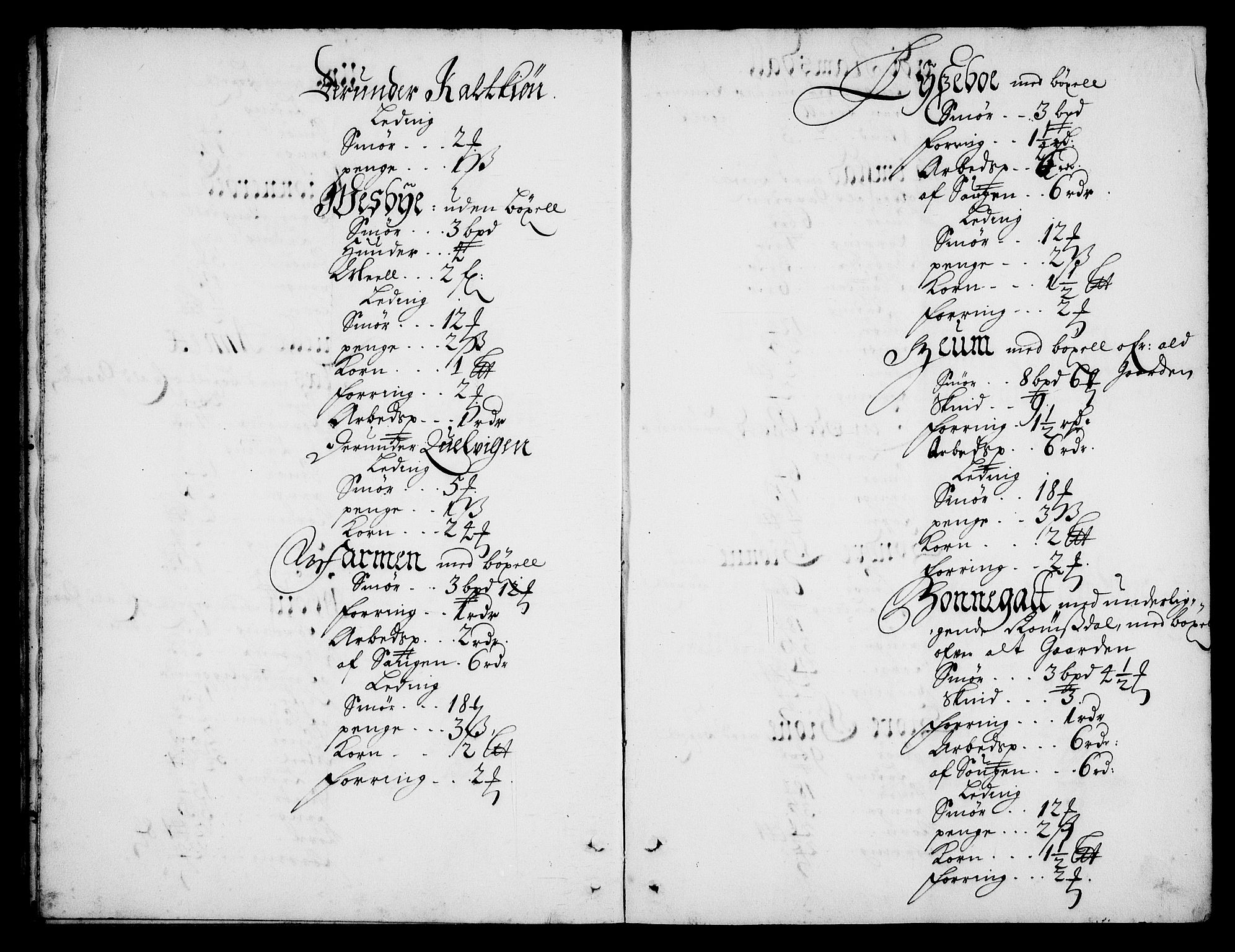 Rentekammeret inntil 1814, Realistisk ordnet avdeling, AV/RA-EA-4070/N/Na/L0003/0007: [XI h]: Tønsbergs amt og Larvik grevskaps jordebøker: / Larvik grevskaps jordebok, 1692