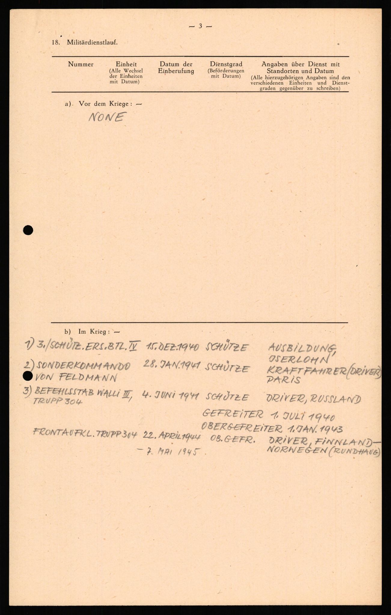 Forsvaret, Forsvarets overkommando II, AV/RA-RAFA-3915/D/Db/L0023: CI Questionaires. Tyske okkupasjonsstyrker i Norge. Tyskere., 1945-1946, p. 366