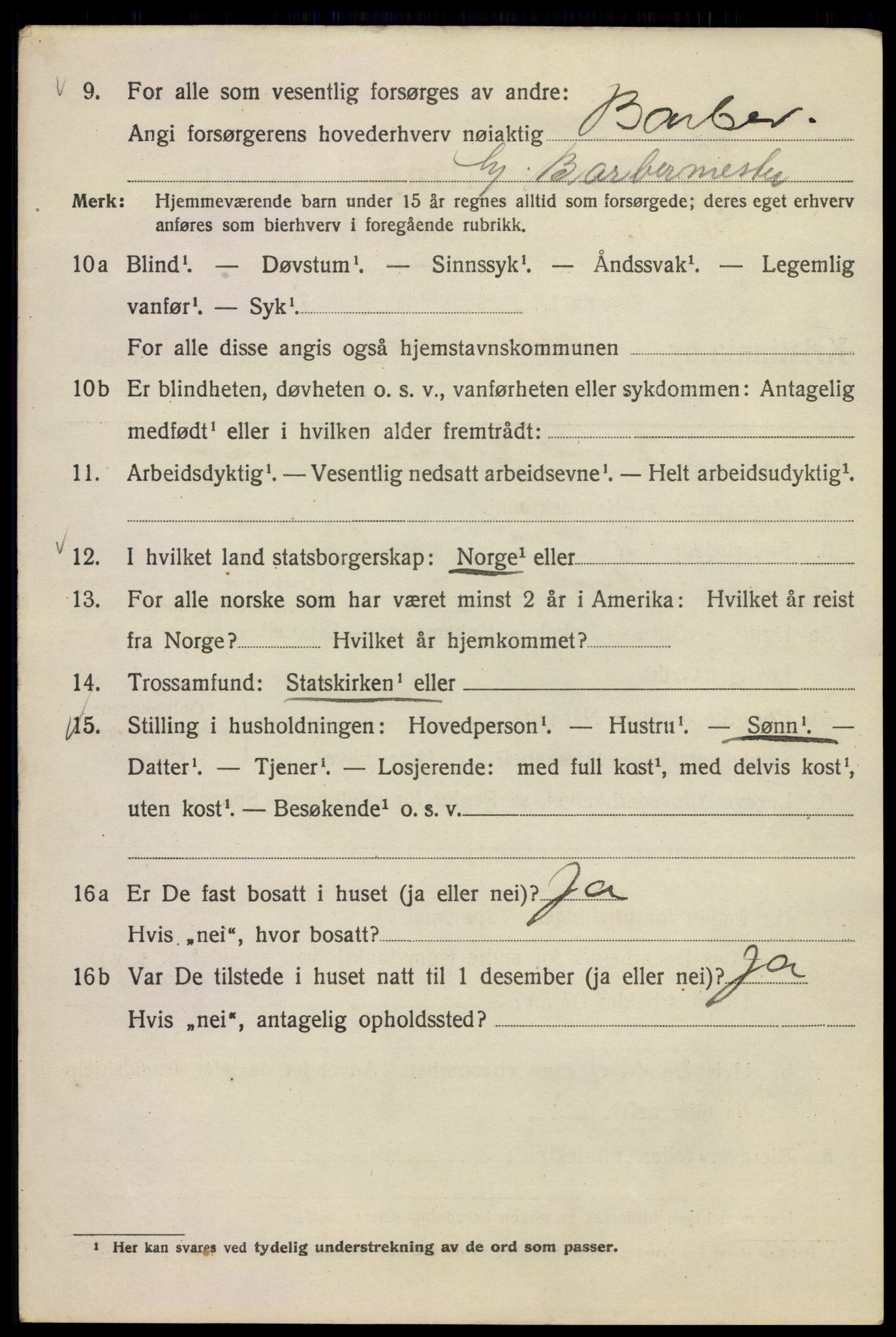 SAO, 1920 census for Kristiania, 1920, p. 650812