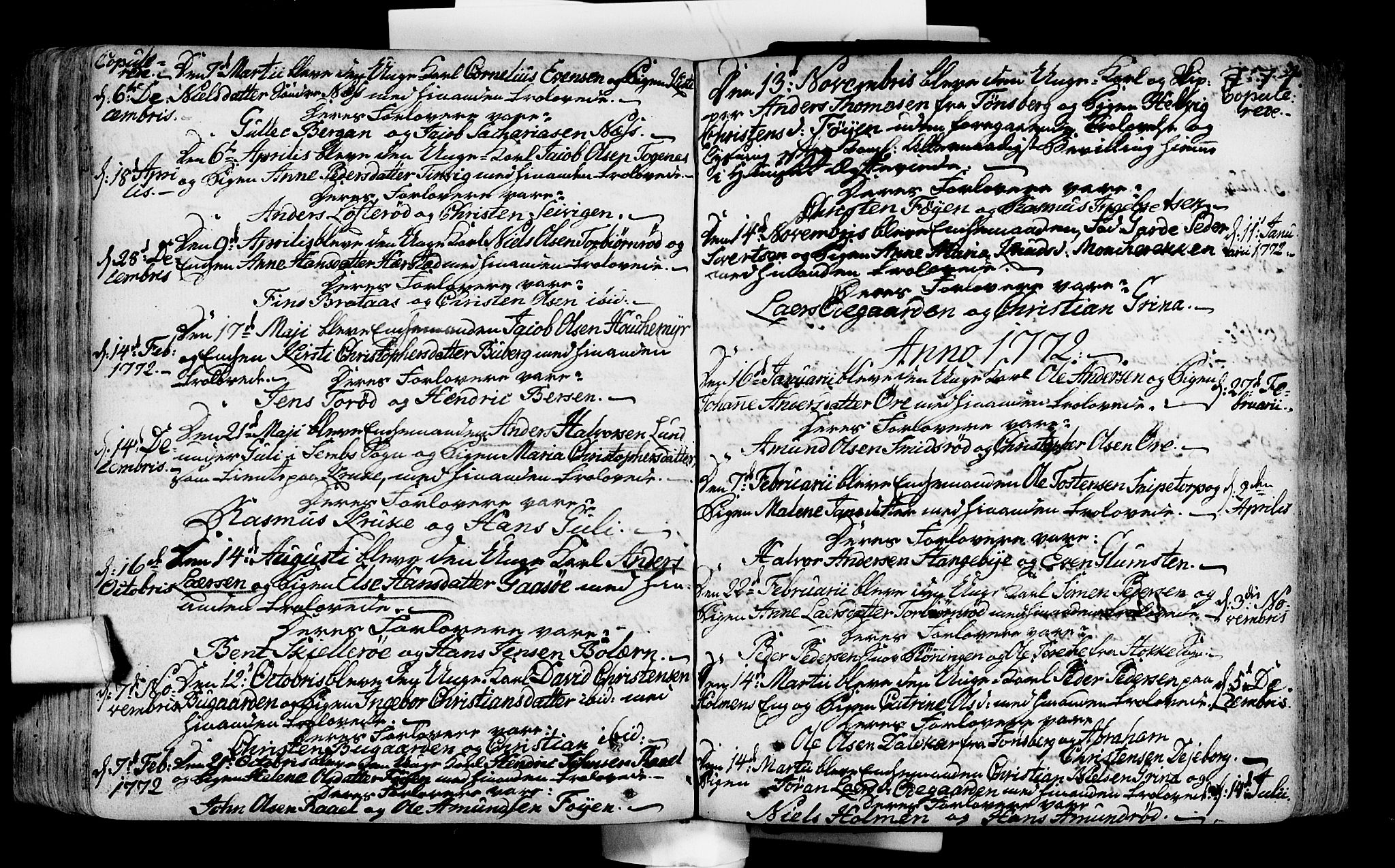 Nøtterøy kirkebøker, AV/SAKO-A-354/F/Fa/L0002: Parish register (official) no. I 2, 1738-1790, p. 274