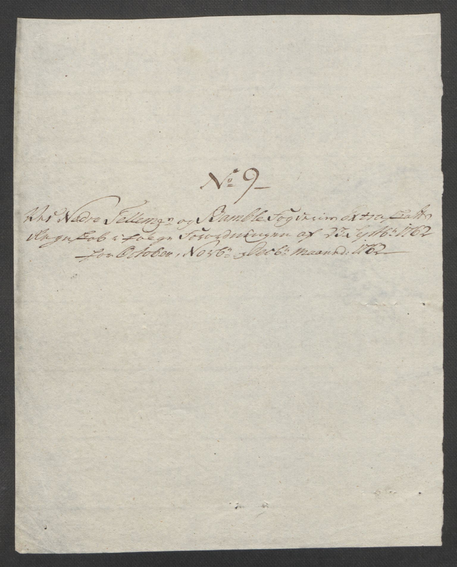 Rentekammeret inntil 1814, Reviderte regnskaper, Fogderegnskap, AV/RA-EA-4092/R37/L2239: Ekstraskatten Nedre Telemark og Bamble, 1762-1763, p. 108