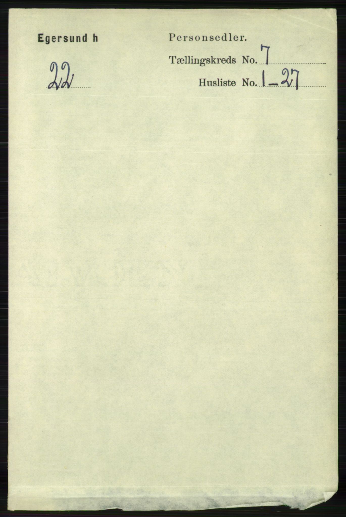 RA, 1891 census for 1116 Eigersund herred, 1891, p. 2830