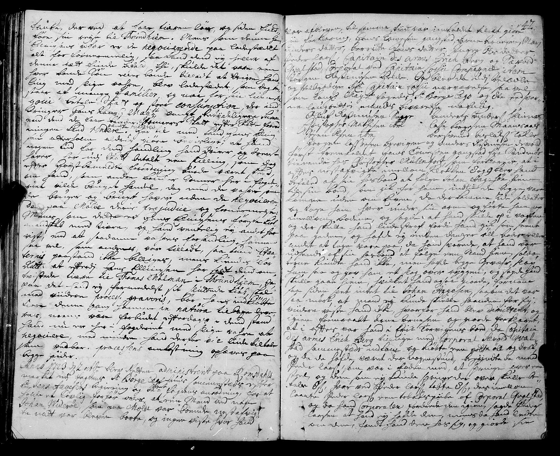 Romsdal sorenskriveri, SAT/A-4149/1/1/1A/L0009: Tingbok, 1722-1728, p. 41b-42a